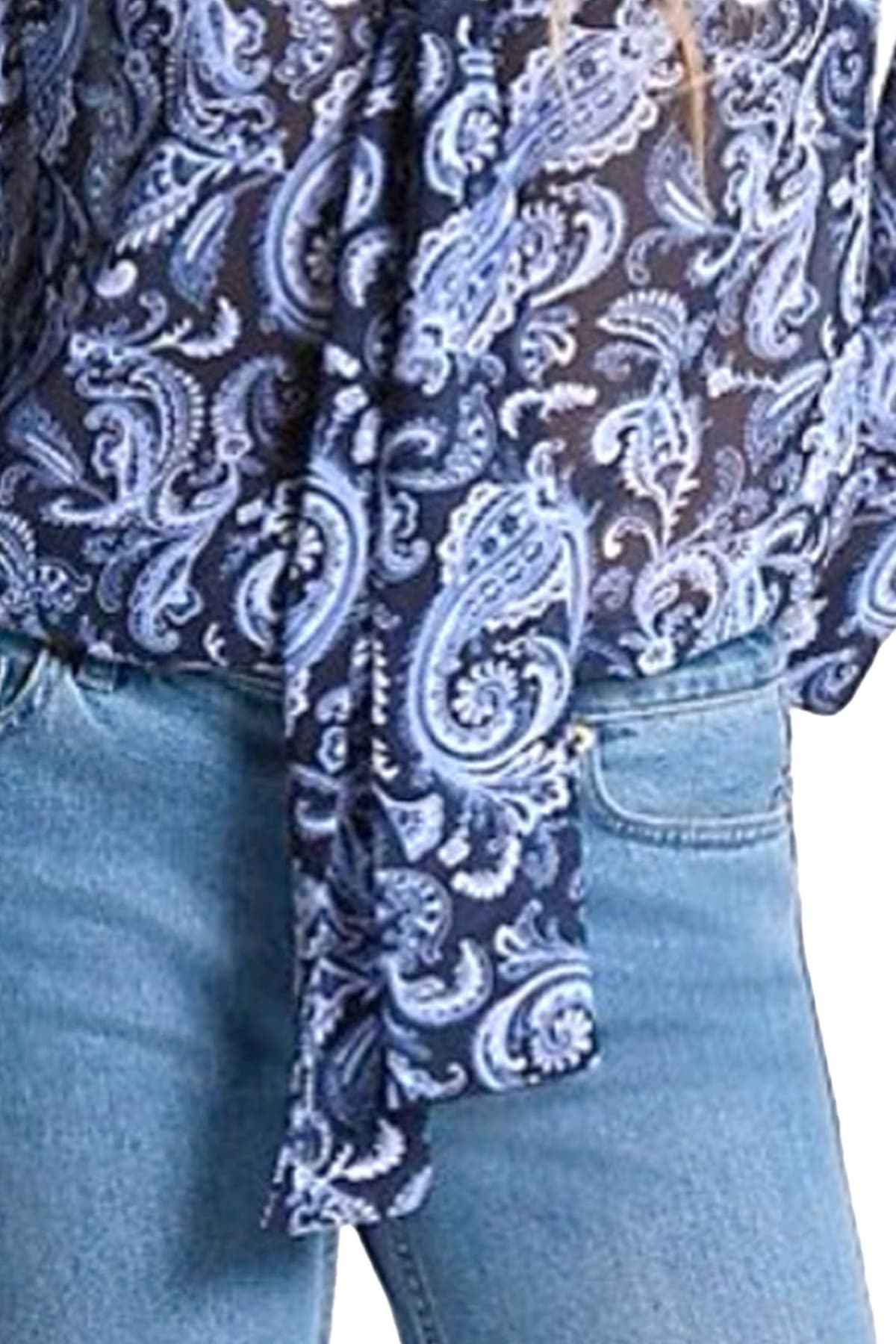 MICHAEL KORS ΠΟΥΚΑΜΙΣΟ ΕΜΠΡΙΜΕ ΜΗ ΑΠΟΣΠΩΜΕΝΗ ΓΡΑΒΑΤΑ ΜΠΛΕ-ΣΙΕΛ