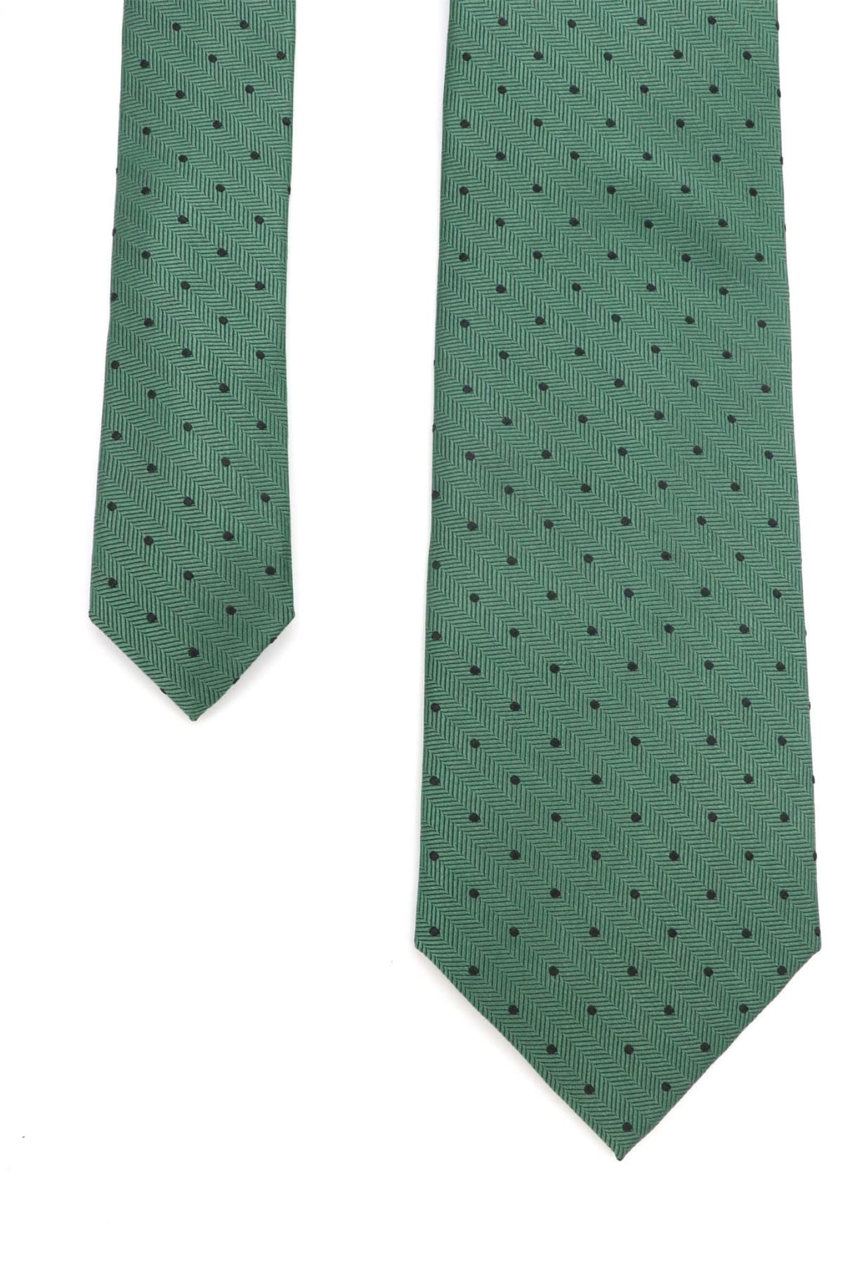 MICHAEL KORS ΓΡΑΒΑΤΑ ΠΟΥΑ HERINGBONE DOT ΠΡΑΣΙΝΟ