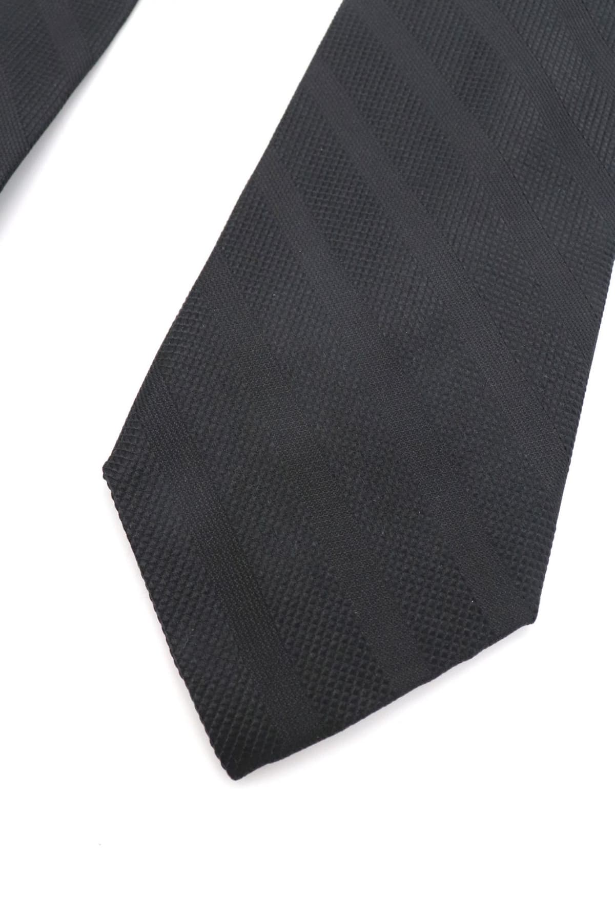 MICHAEL KORS ΓΡΑΒΑΤΑ ΡΙΓΕ STRUCTRURED ΜΑΥΡΟ-ΓΚΡΙ