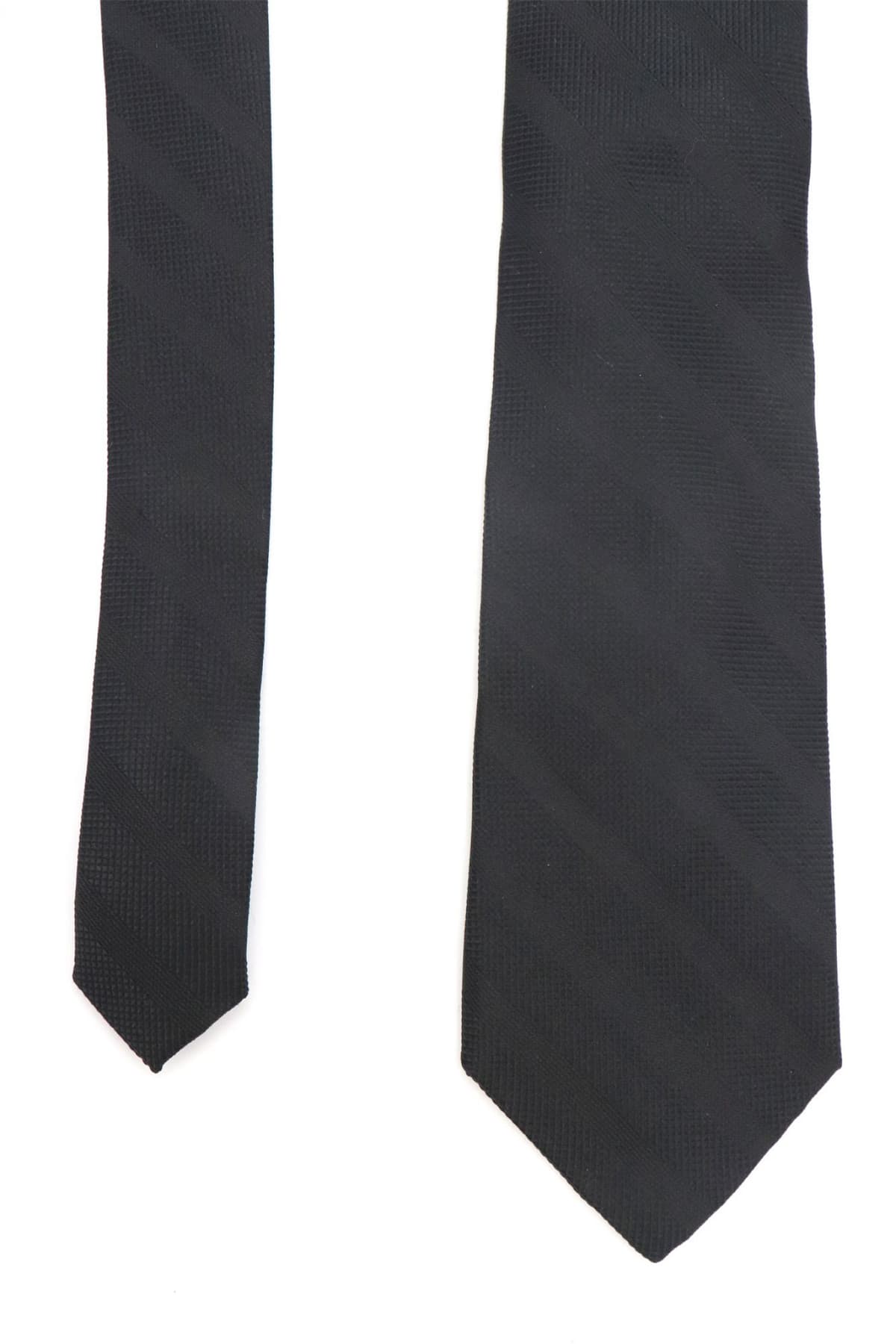 MICHAEL KORS ΓΡΑΒΑΤΑ ΡΙΓΕ STRUCTRURED ΜΑΥΡΟ-ΓΚΡΙ