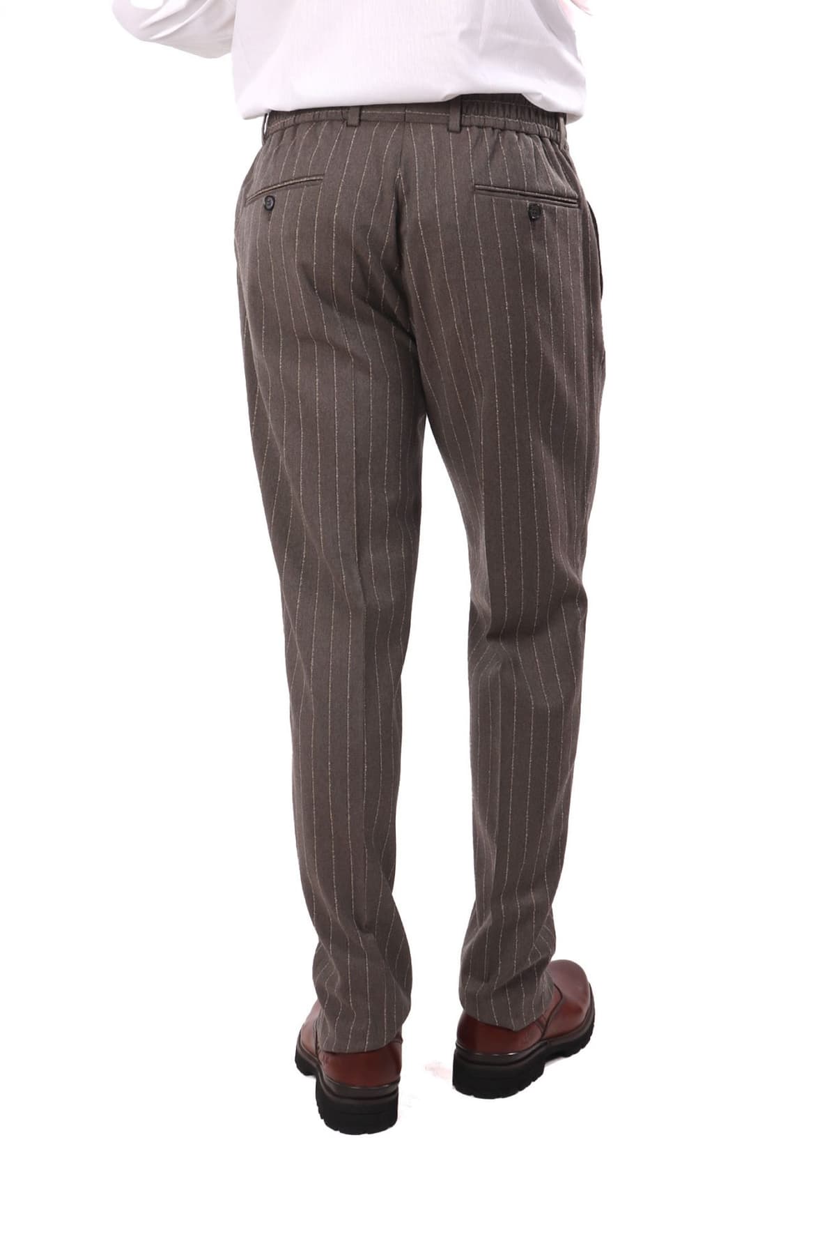 MICHAEL KORS ΠΑΝΤΕΛΟΝΙ CHINO BLAZER ΡΙΓΕ BOUCLE TRAVEL ΓΚΡΙ