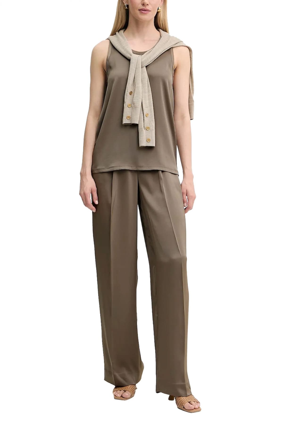 MICHAEL KORS TOP ΜΕ ΟΨΗ ΣΑΤΕΝ ΚΑΦΕ