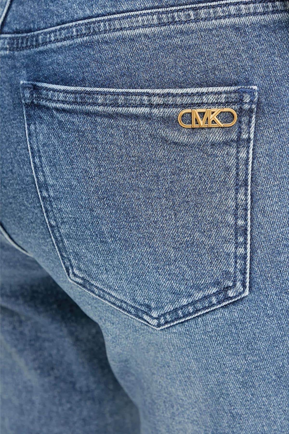 MICHAEL KORS ΠΑΝΤΕΛΟΝΙ JEANS FLARE ΑΠΟΣΠΩΜΕΝΗ ΑΛΥΣΙΔΑ ΜΠΛΕ