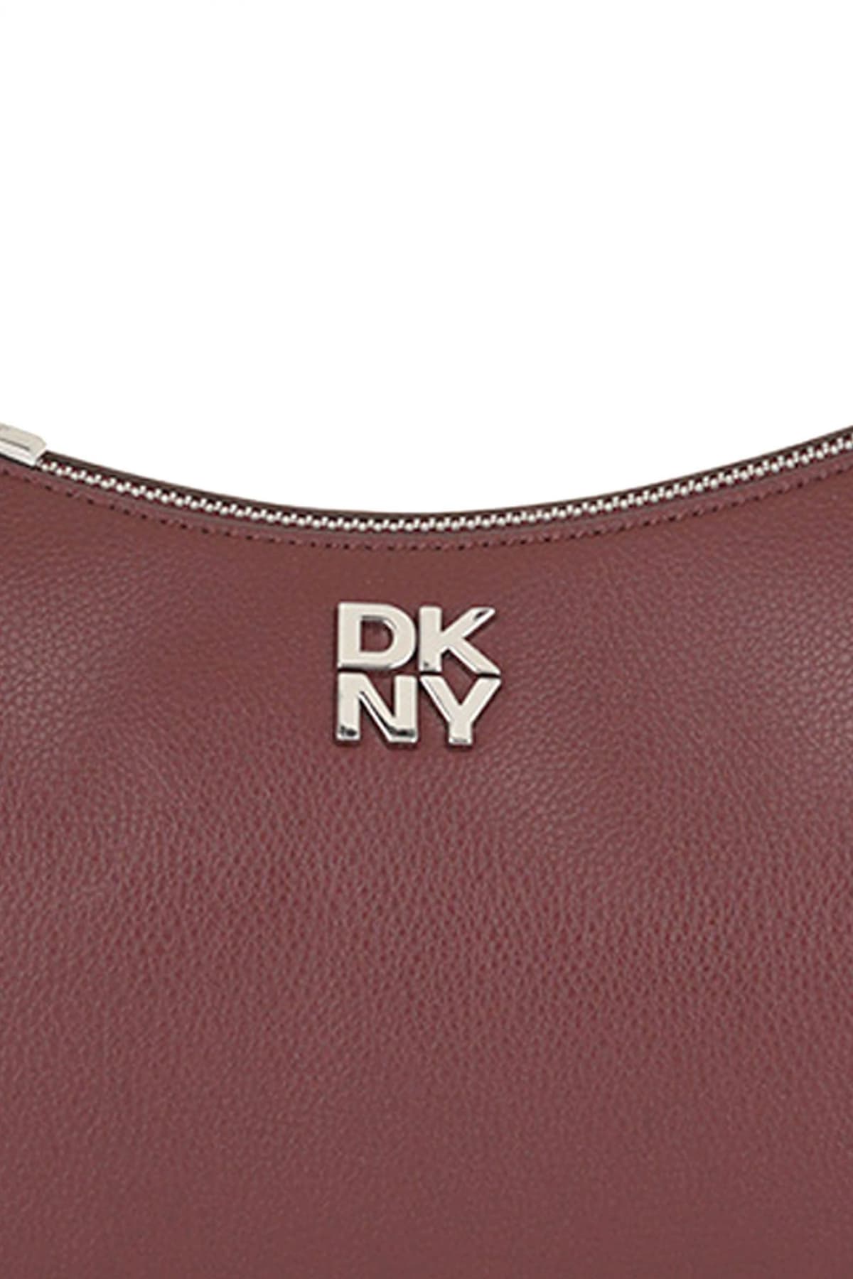 DKNY ΤΣΑΝΤΑ ΩΜΟΥ REMY LOGO ΜΠΟΡΝΤΟ