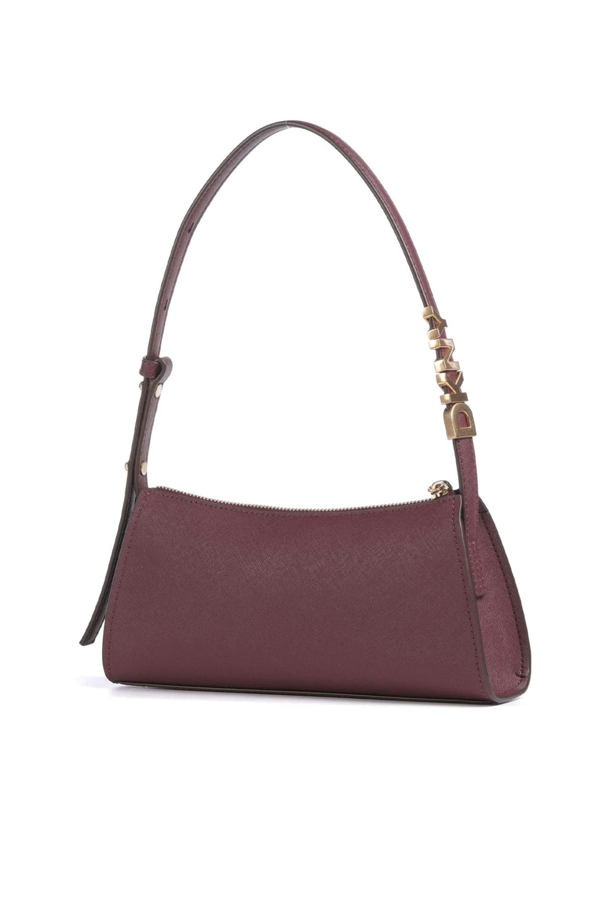 DKNY ΤΣΑΝΤΑ ΩΜΟΥ AVRIL ΔΕΡΜΑ LOGO ΜΠΟΡΝΤΟ