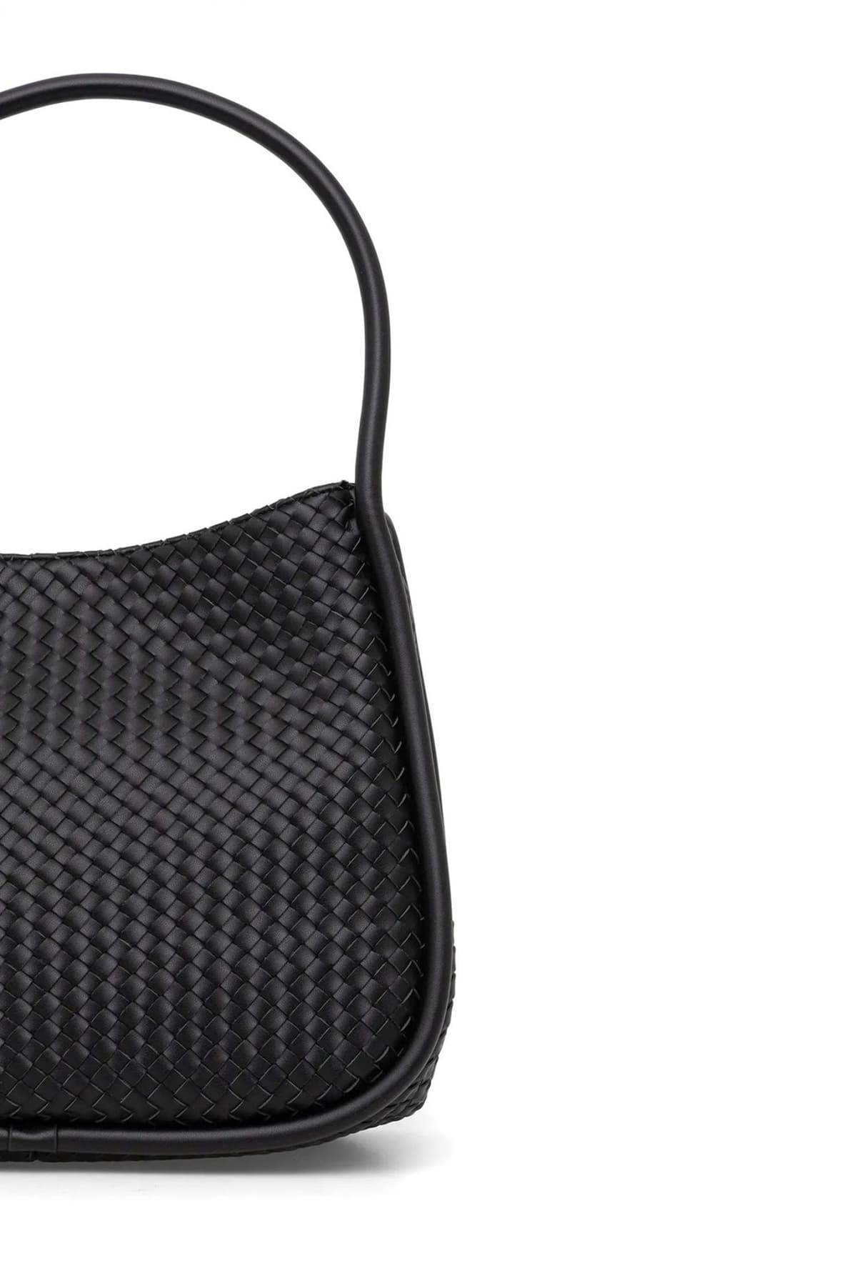 DKNY ΤΣΑΝΤΑ ΩΜΟΥ CAPRI HOBOS ΠΛΕΞΗ LOGO ΜΑΥΡΟ