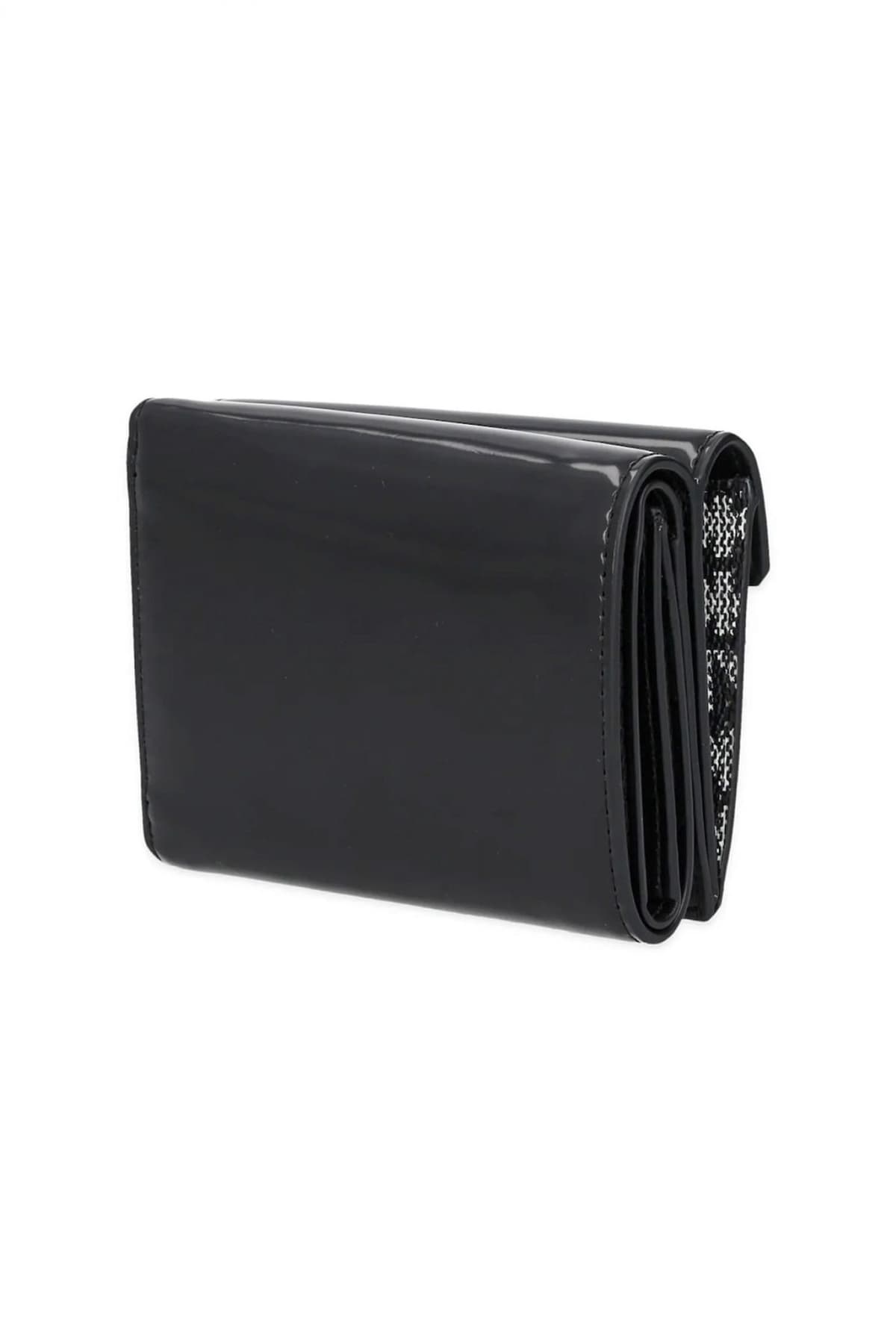 DKNY ΠΟΡΤΟΦΟΛΙ AVRIL ALL OVER LOGO ΜΑΥΡΟ