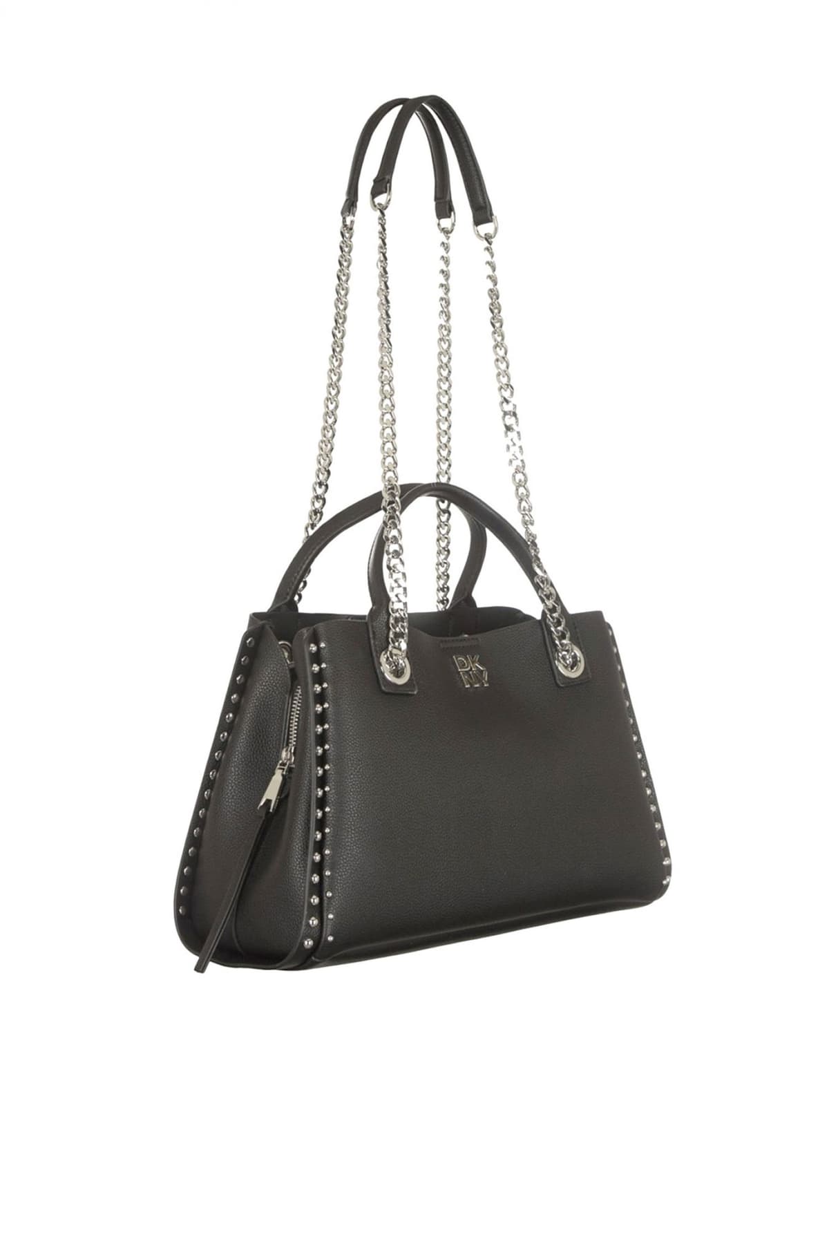 DKNY ΤΣΑΝΤΑ ΧΕΙΡΟΣ/CROSSBODY JOSIE SATCΗELS LOGO ΜΑΥΡΟ