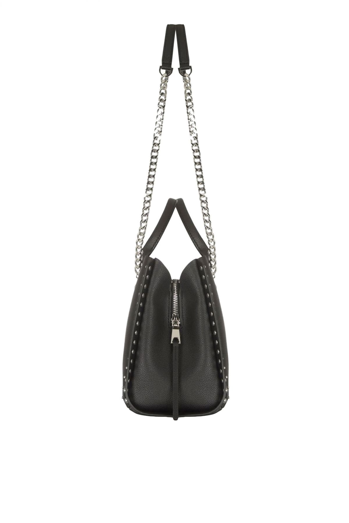 DKNY ΤΣΑΝΤΑ ΧΕΙΡΟΣ/CROSSBODY JOSIE SATCΗELS LOGO ΜΑΥΡΟ