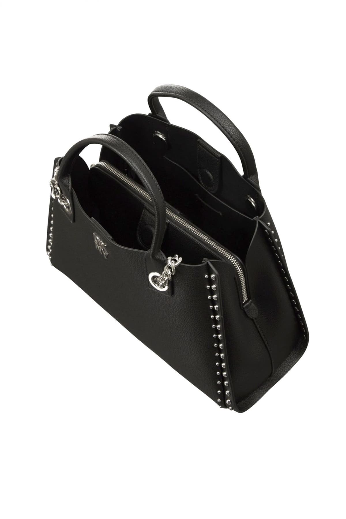 DKNY ΤΣΑΝΤΑ ΧΕΙΡΟΣ/CROSSBODY JOSIE SATCΗELS LOGO ΜΑΥΡΟ