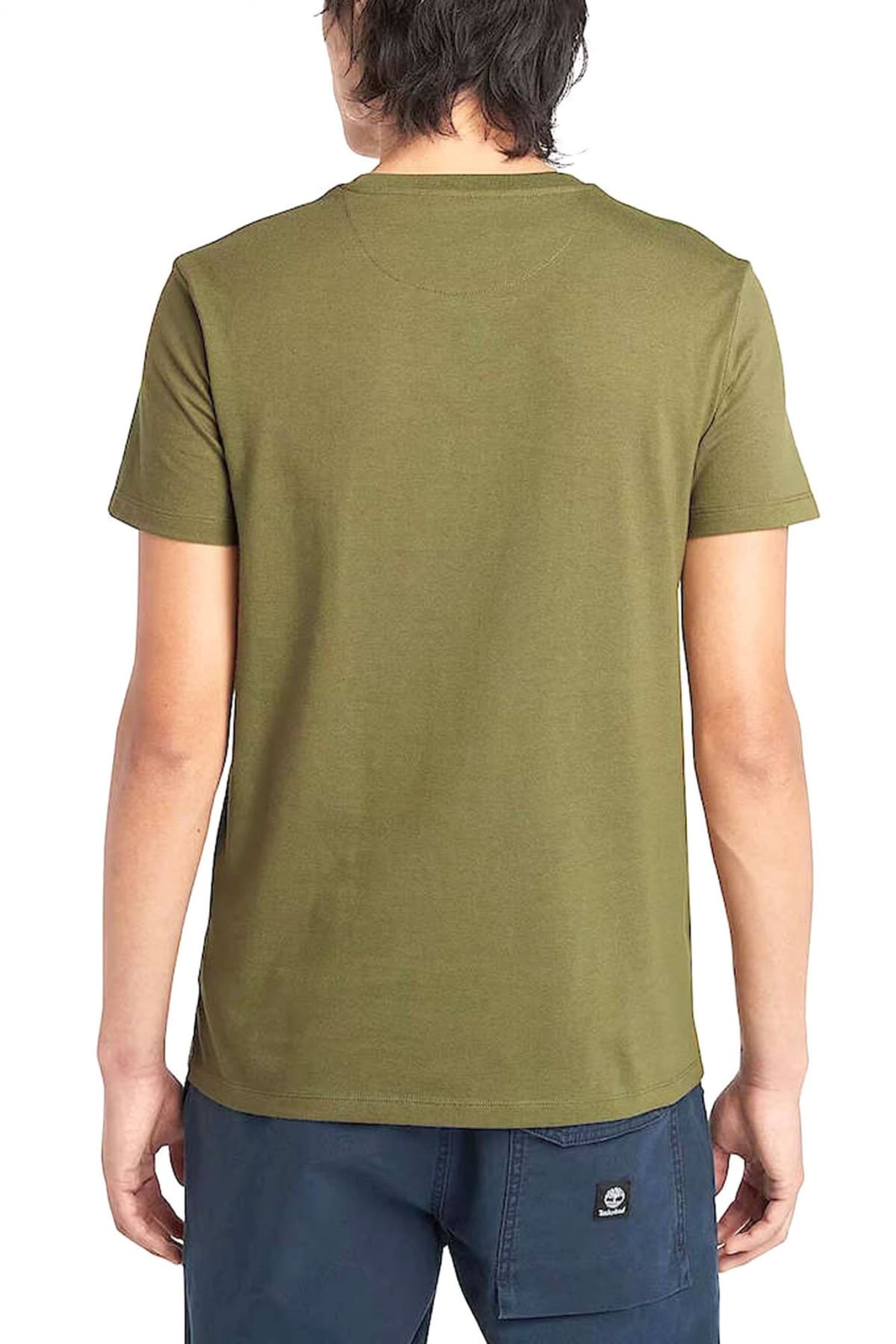 TIMBERLAND T-SHIRT SLIM FIT LOGO ΧΑΚΙ