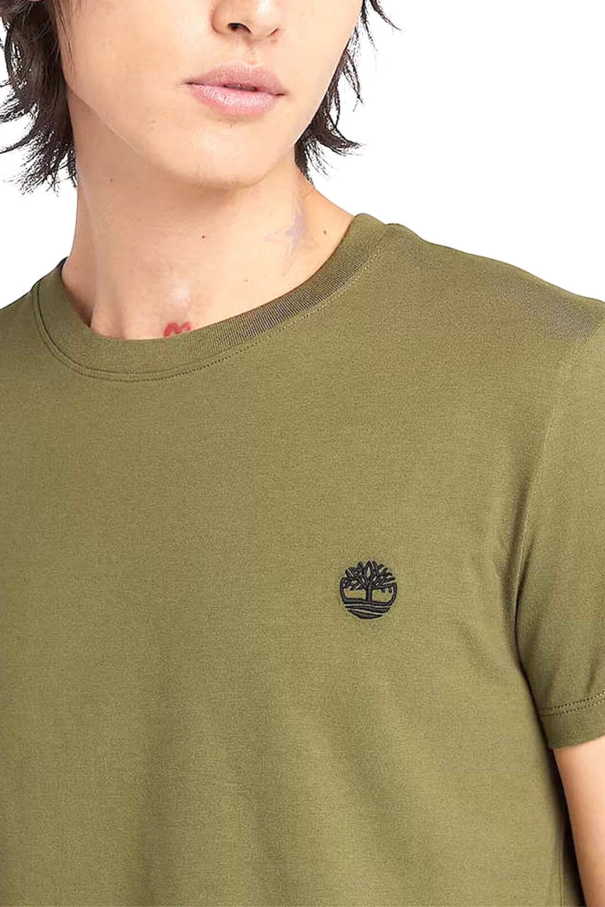 TIMBERLAND T-SHIRT SLIM FIT LOGO ΧΑΚΙ