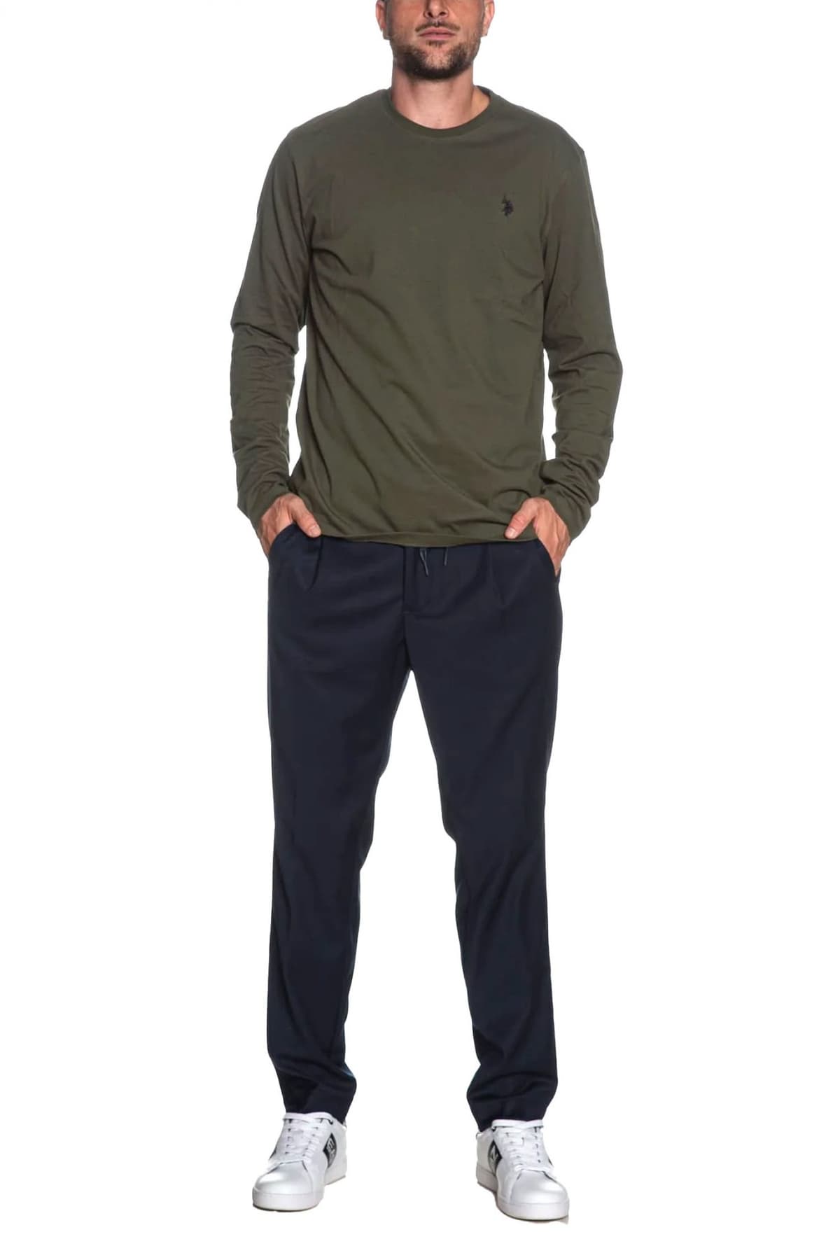 U.S.POLO ASSN. T-SHIRT WILL 000398 ΕΗ03 LOGO ΧΑΚΙ