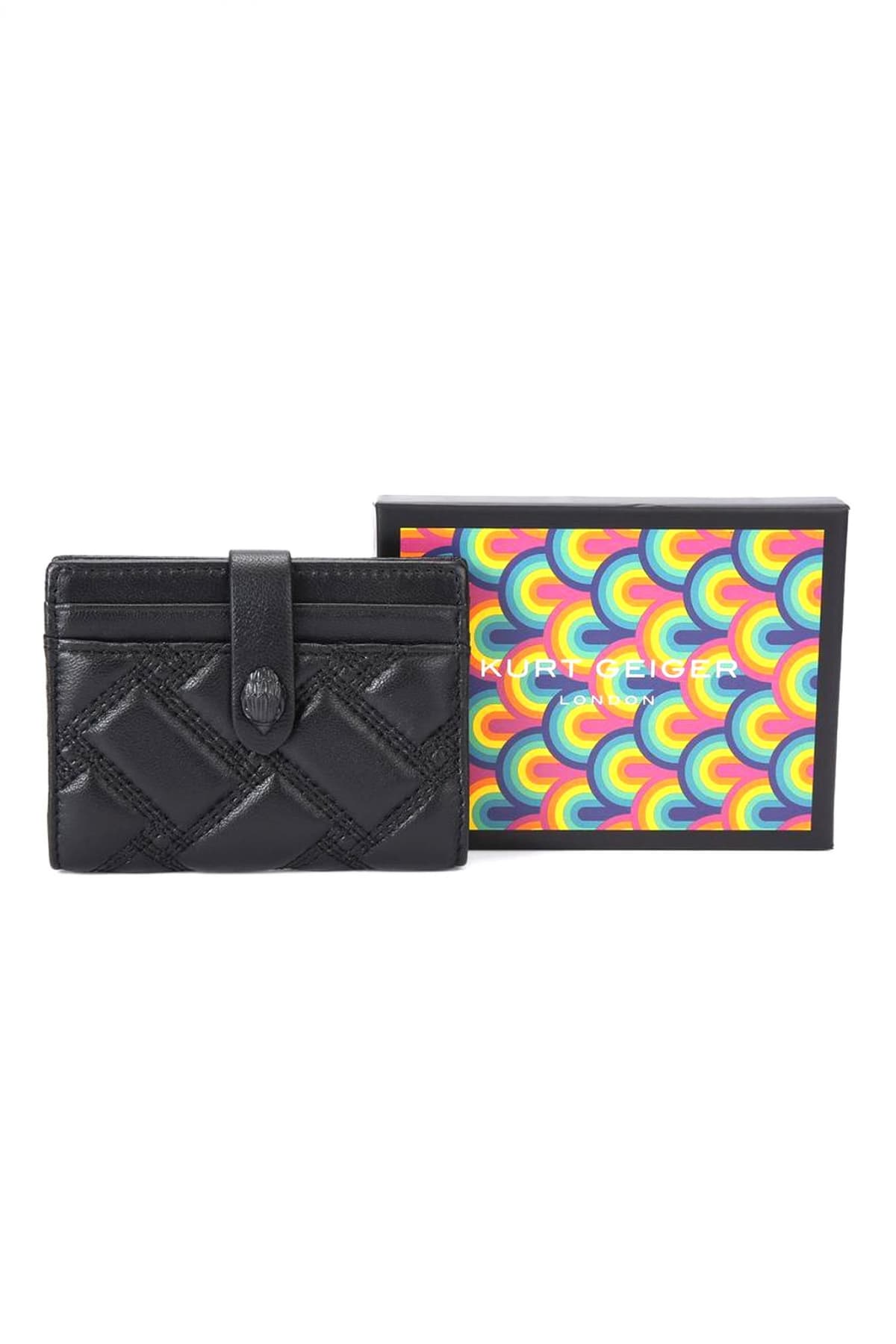 KURT GEIGER ΠΟΡΤΟΦΟΛΙ MULTI CARD KENSINGTON DR ΚΑΠΙΤΟΝΕ LOGO MAYΡΟ