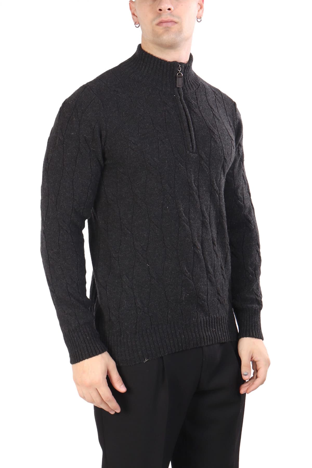 DORS ΠΛΕΚΤΟ HALFZIP ΑΝΘΡΑΚΙ