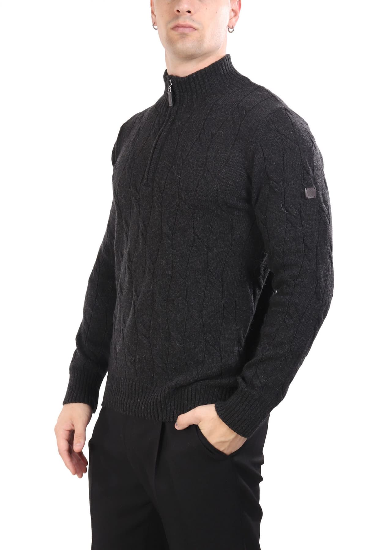 DORS ΠΛΕΚΤΟ HALFZIP ΑΝΘΡΑΚΙ