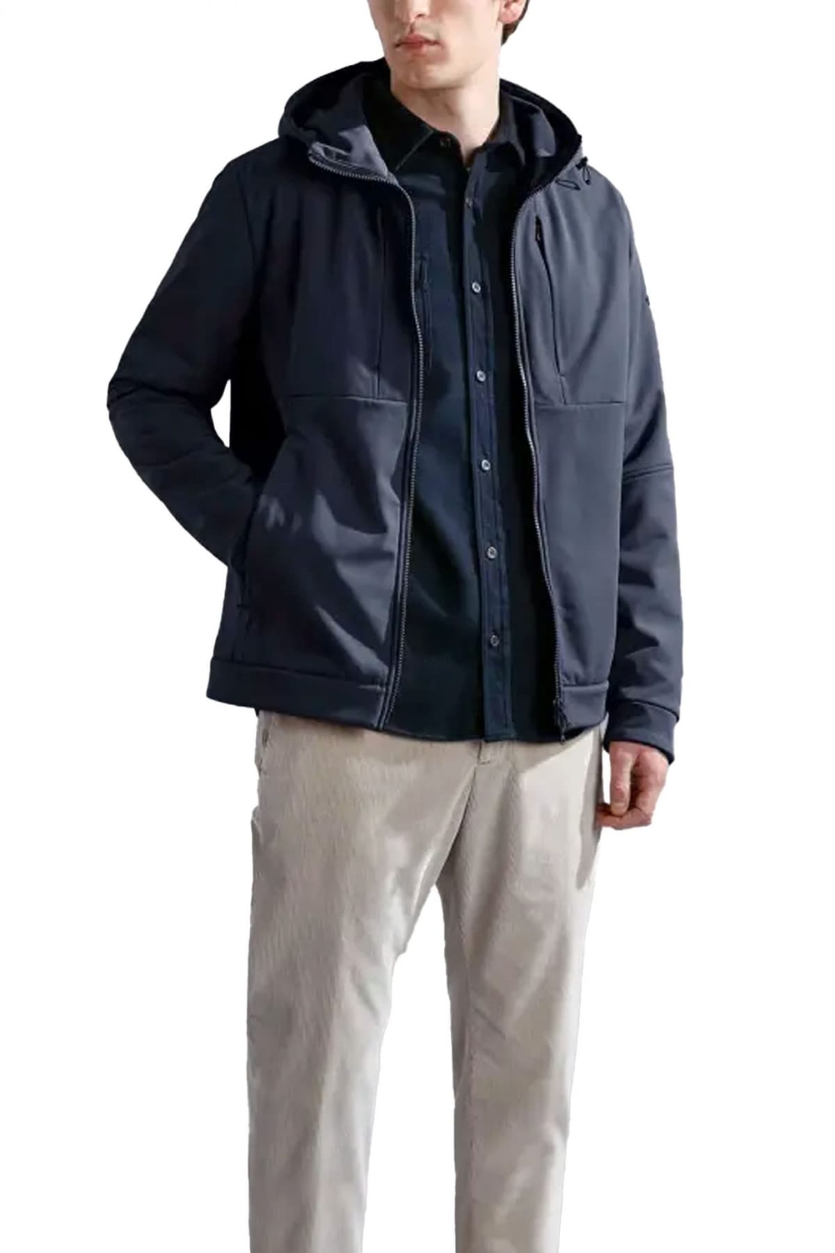 PAUL&SHARK ΜΠΟΥΦΑΝ JACKET HOODIE ΜΠΛΕ