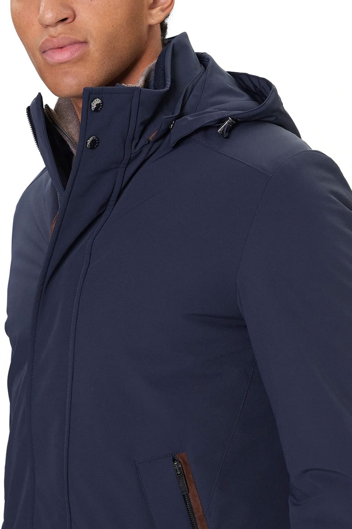 PAUL&SHARK ΜΠΟΥΦΑΝ JACKET ΑΠΟΣΠΩΜΕΝΗ ΚΟΥΚΟΥΛΑ TYPHOON RE-4X4 STRETCH ΜΠΛΕ