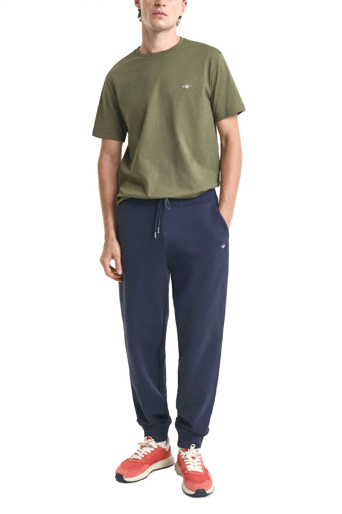 GANT ΠΑΝΤΕΛΟΝΙ ΦΟΡΜΑ REG SHIELD SWEATPANTS ΜΠΛΕ