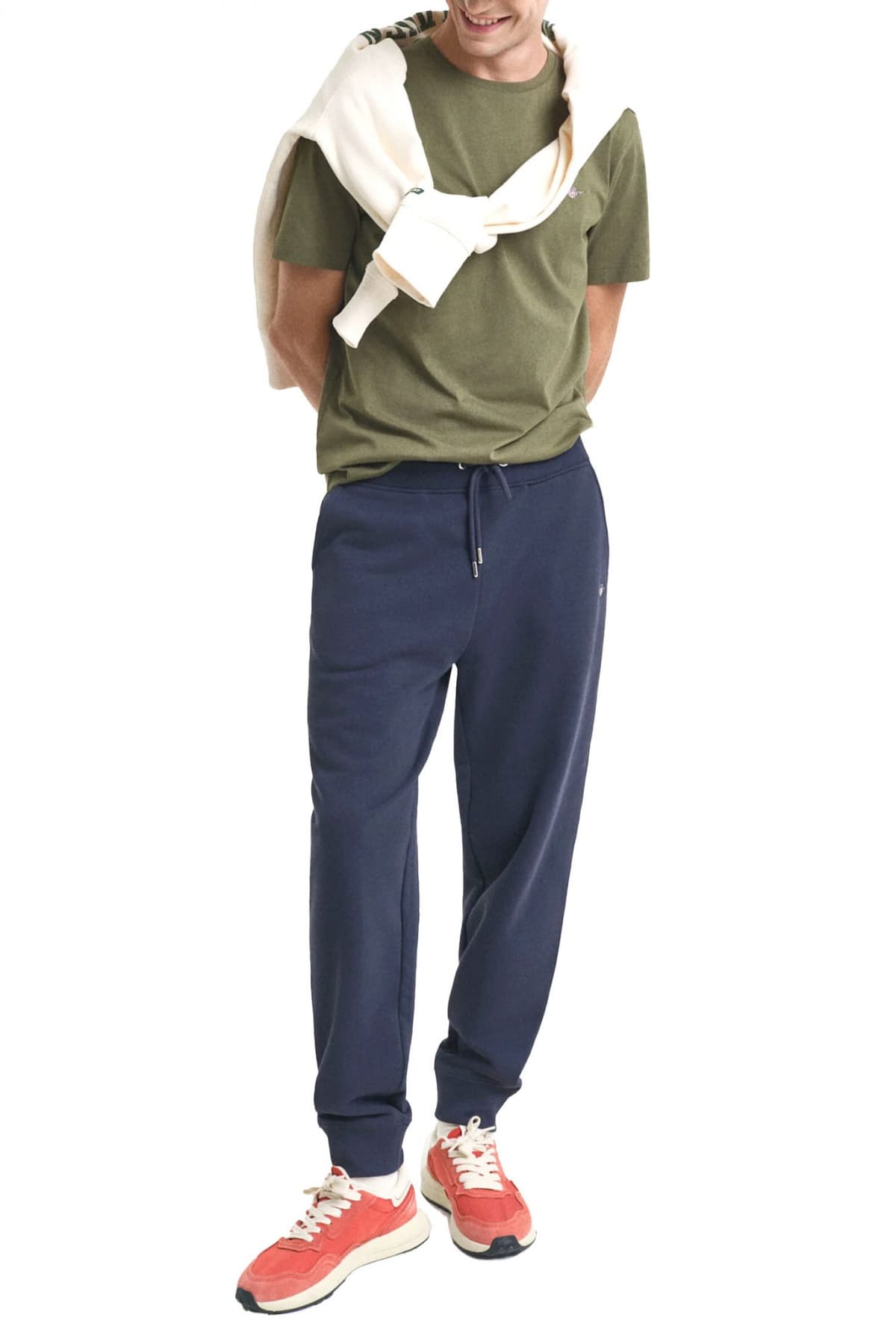 GANT ΠΑΝΤΕΛΟΝΙ ΦΟΡΜΑ REG SHIELD SWEATPANTS ΜΠΛΕ