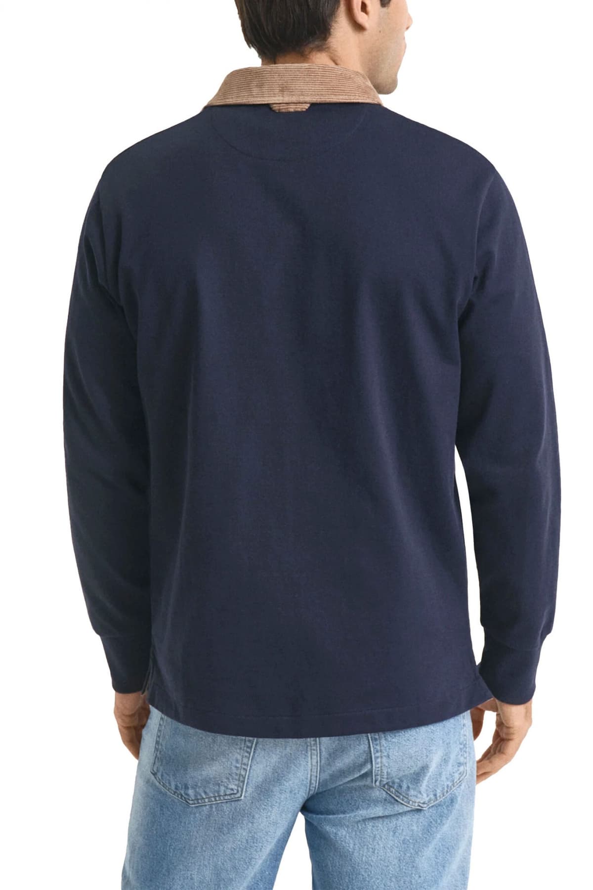 GANT POLO CORD COLLAR HEAVY RUGGER ΜΠΛΕ