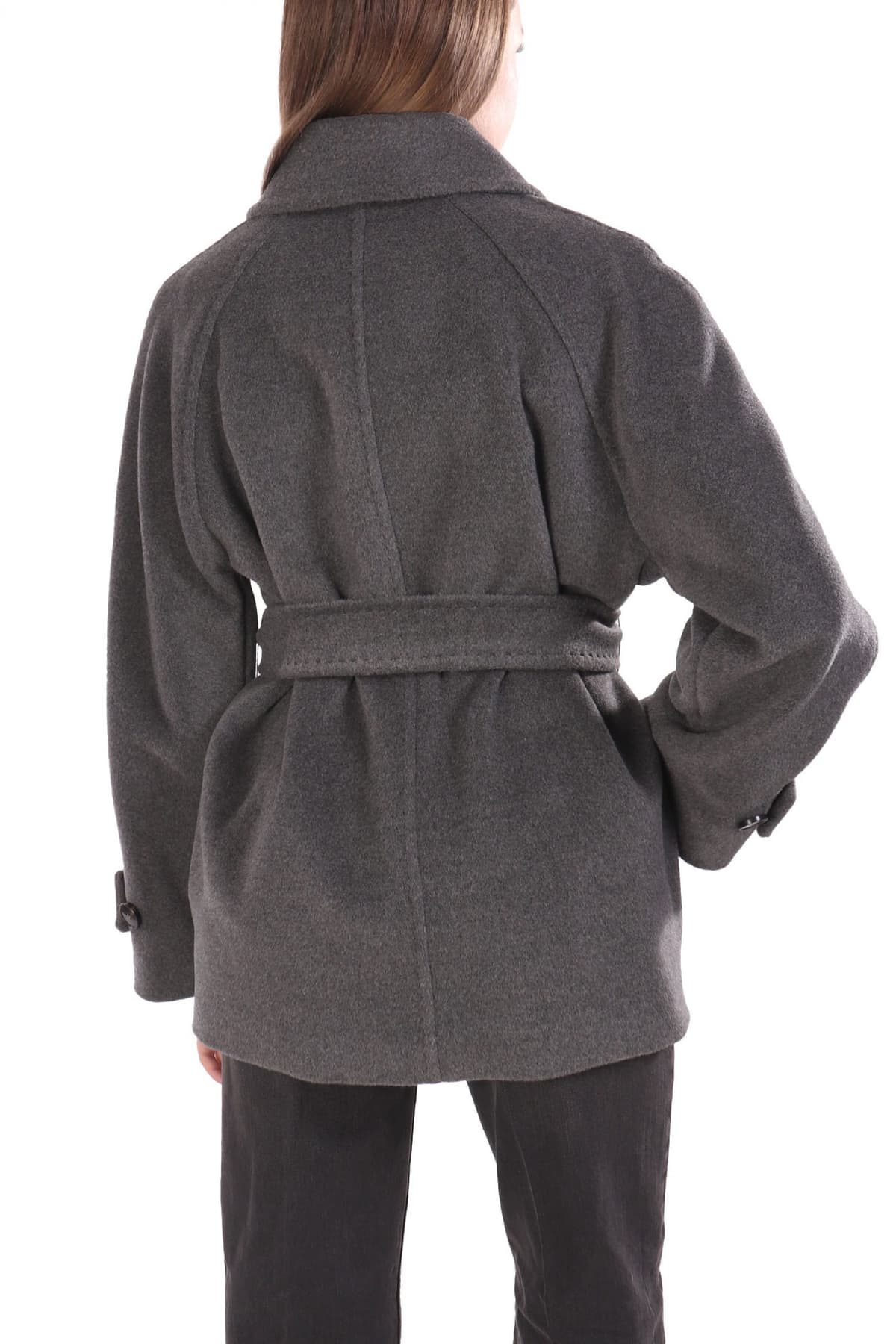 MARELLA ΠΑΛΤΟ DOVERE ΣΤΑΥΡΩΤΟ ΑΠΟΣΠΩΜΕΝΗ ΖΩΝΗ ΓΚΡΙ