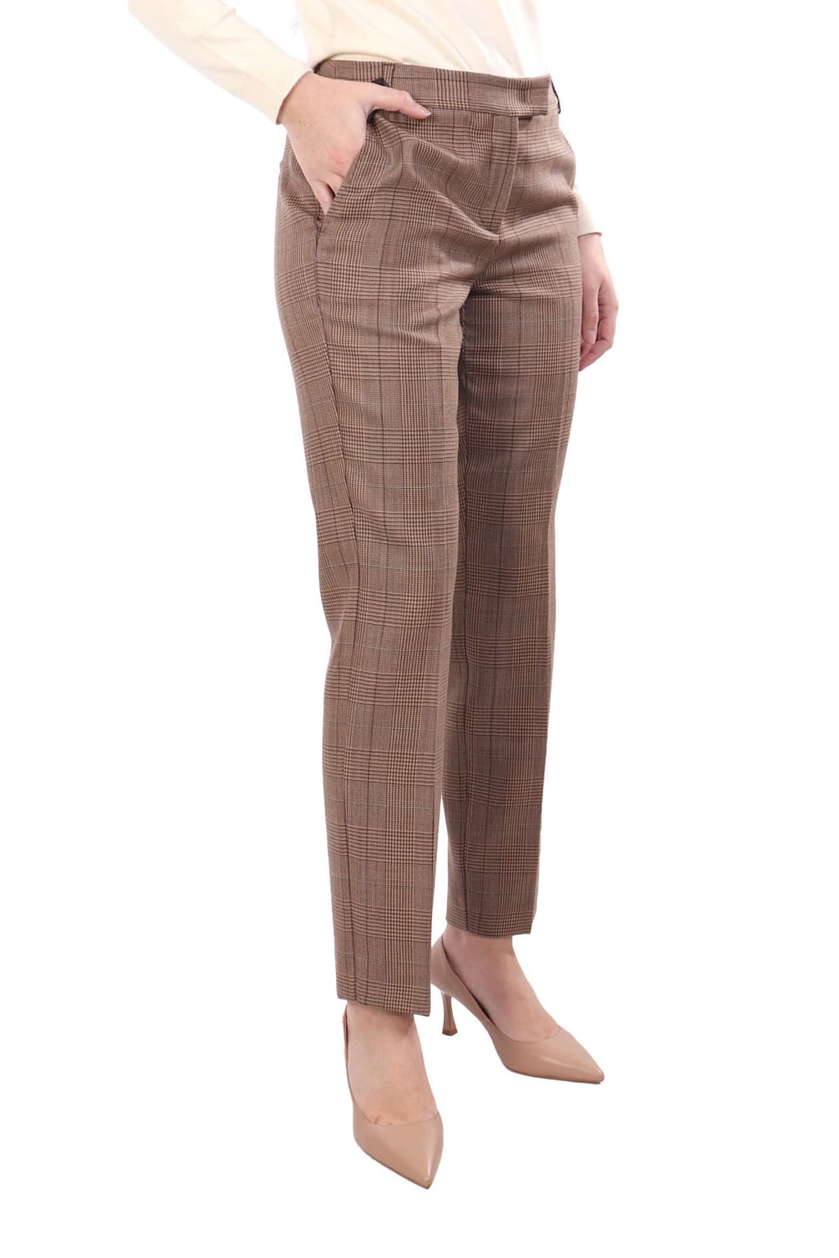 MARELLA ΠΑΝΤΕΛΟΝΙ CHINO ΚΑΡΩ MARGIE ΜΠΕΖ-ΚΑΦΕ