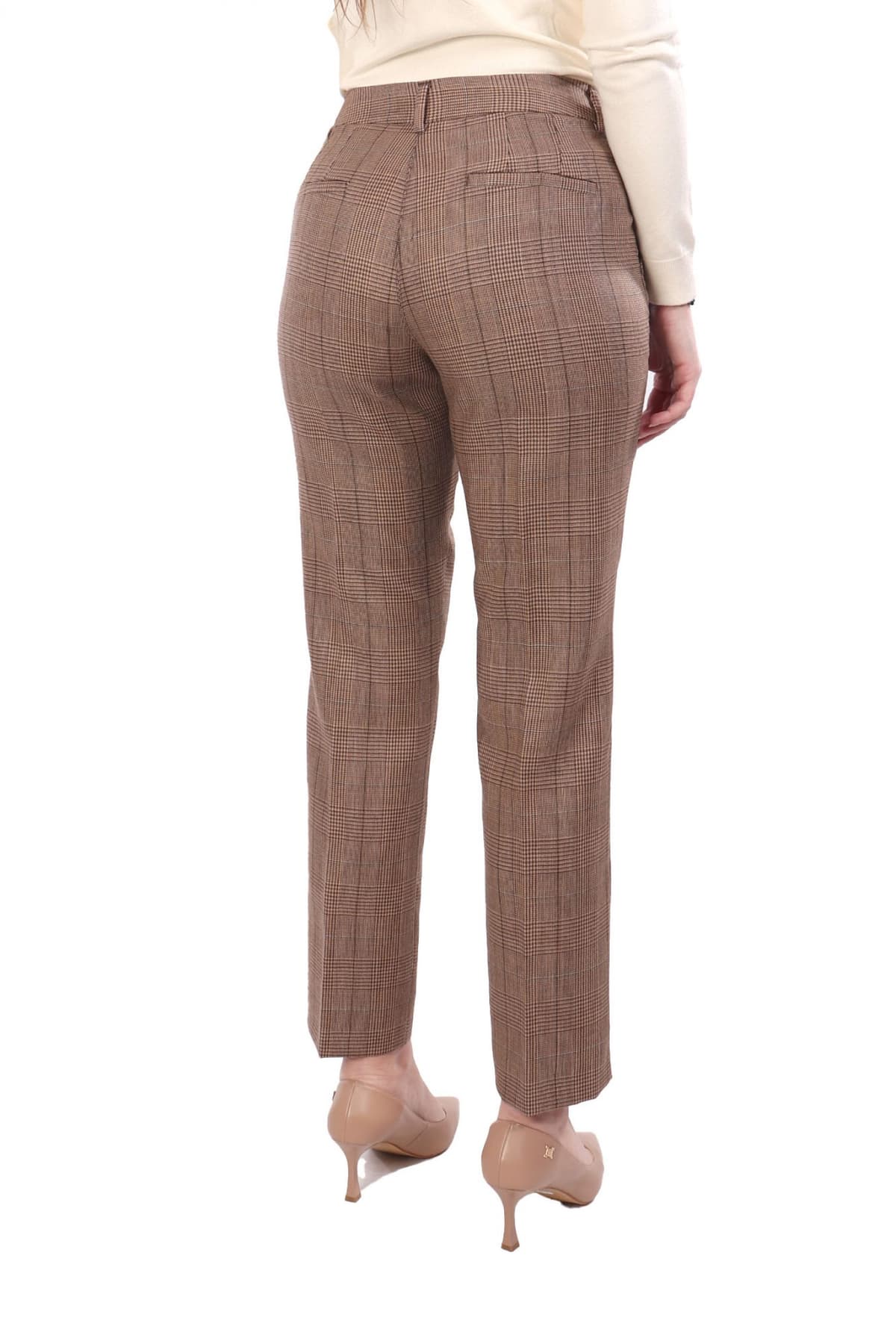 MARELLA ΠΑΝΤΕΛΟΝΙ CHINO ΚΑΡΩ MARGIE ΜΠΕΖ-ΚΑΦΕ