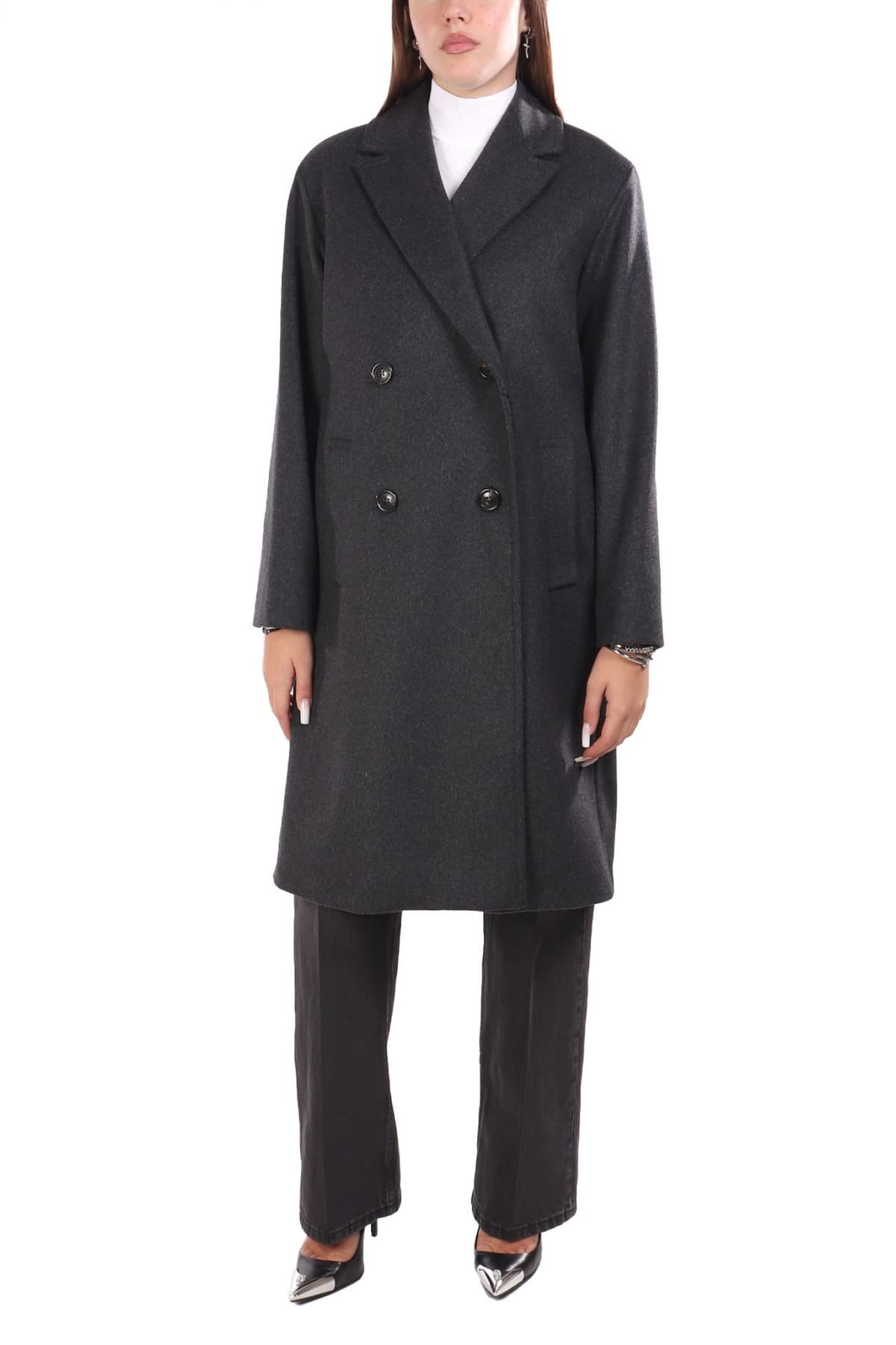 MARELLA ΠΑΛΤΟ ΣΤΑΥΡΩΤΟ ROLL ΑΝΘΡΑΚΙ