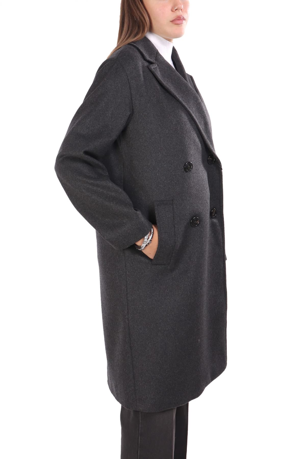 MARELLA ΠΑΛΤΟ ΣΤΑΥΡΩΤΟ ROLL ΑΝΘΡΑΚΙ