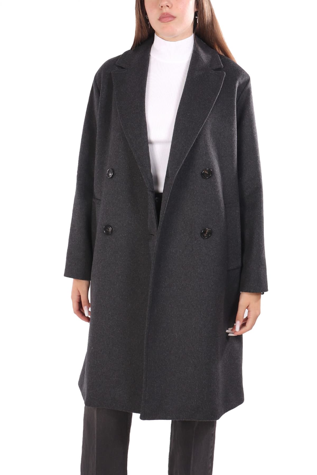 MARELLA ΠΑΛΤΟ ΣΤΑΥΡΩΤΟ ROLL ΑΝΘΡΑΚΙ