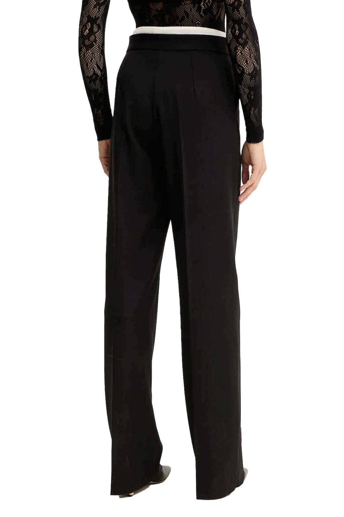 MARELLA ELLE ΠΑΝΤΕΛΟΝΑ ΔΙΠΛΗ ΖΩΝΗ FIRENZE ΜΑΥΡΟ