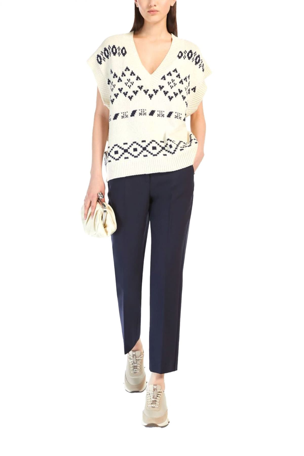 MAX MARA WEEKEND ΠΑΝΤΕΛΟΝΙ CHINO FREDA ΜΠΛΕ