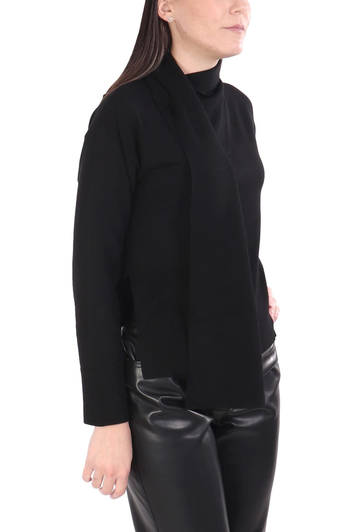 MARELLA EMME ΠΛΕΚΤΟ ΛΟΥΠΕΤΟ -ΚΑΣΚΩΛ BAMBOLA ΜΑΥΡΟ