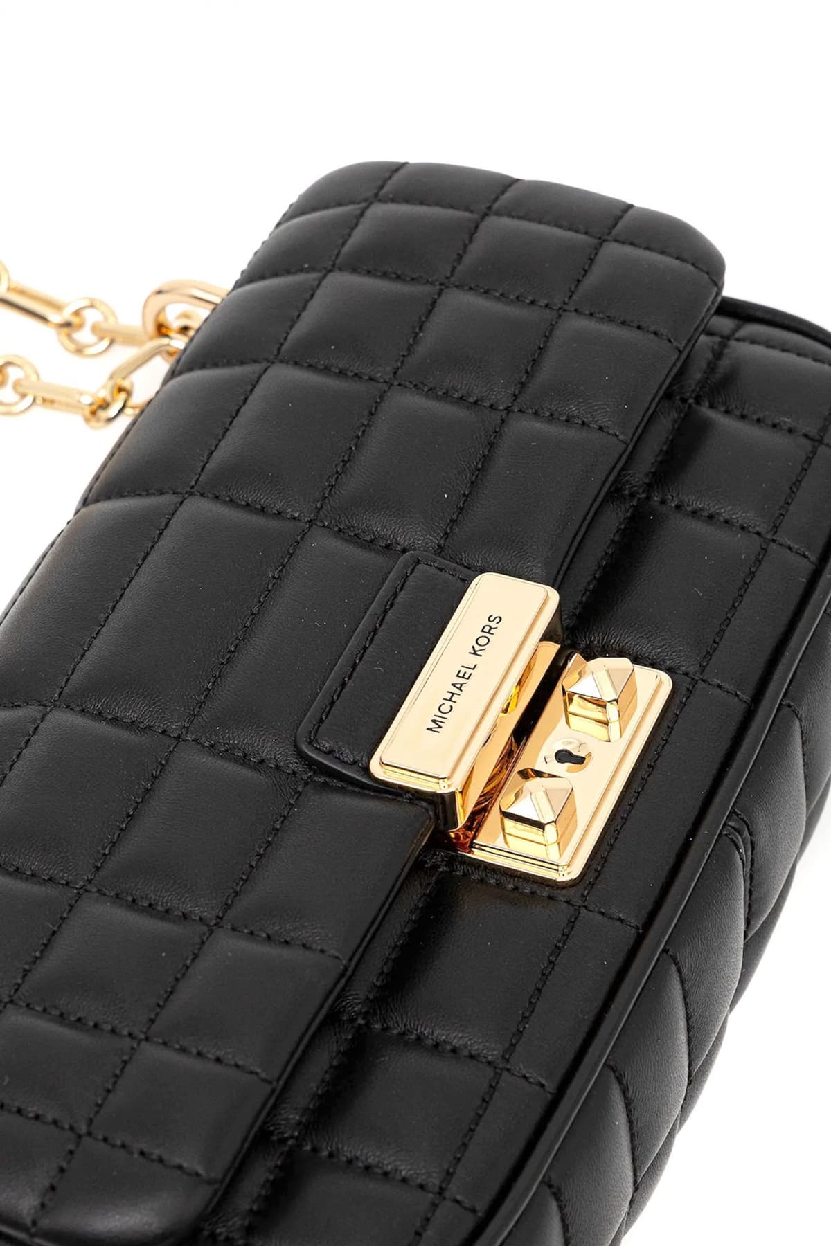 MICHAEL KORS ΤΣΑΝΤΑΚΙ CROSSBODY/ΩΜΟΥ ΚΑΠΙΤΟΝΕ ΑΛΥΣΙΔΑ LOGO MAYΡΟ