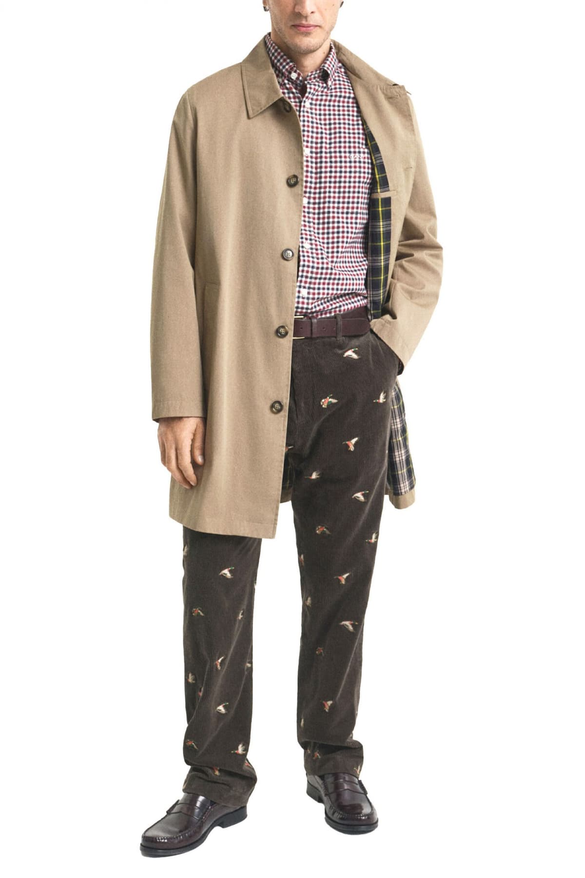 GANT ΠΟΥΚΑΜΙΣΟ ΚΑΡΩ REG TWILL GINGHAM SHIRT ΜΠΟΡΝΤΩ-ΜΠΛΕ-ΕΚΡΟΥ