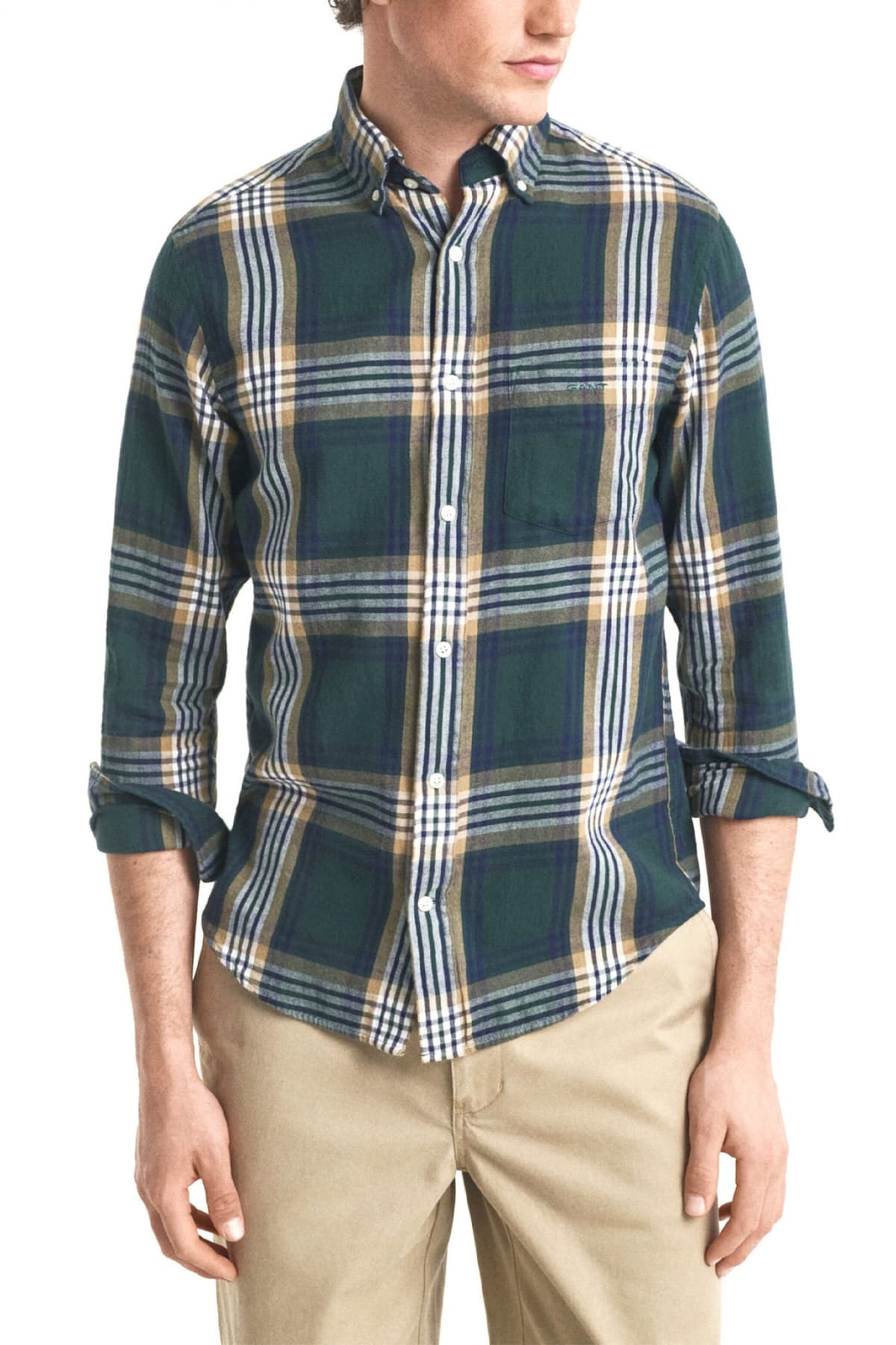 GANT ΠΟΥΚΑΜΙΣΟ ΚΑΡΩ REG WINDBLOWN FLANNEL CHECK SHIRT ΚΥΠΑΡΙΣΣΙ