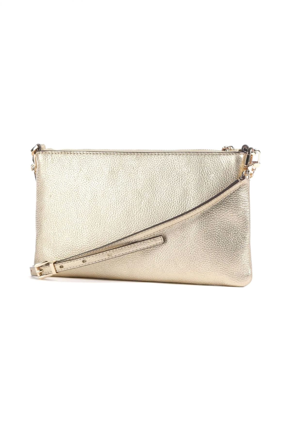 MICHAEL KORS ΤΣΑΝΤΑ CROSSBODY XEIΡΟΣ JET SET ΑΛΥΣΙΔΑ LOGO XΡΥΣΟ