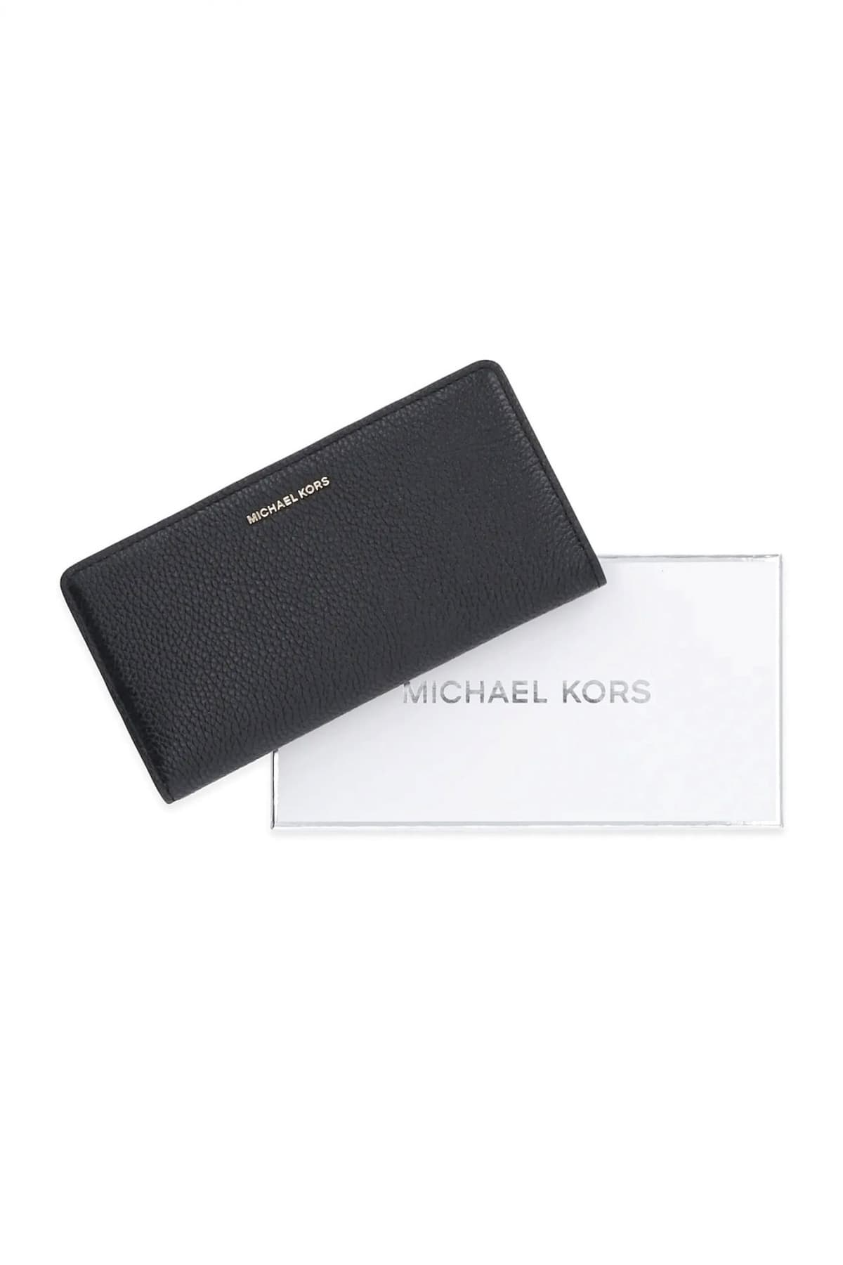 MICHAEL KORS ΠΟΡΤΟΦΟΛΙ BRYANT METAΛΛΙΚΟ LOGO MAYΡΟ