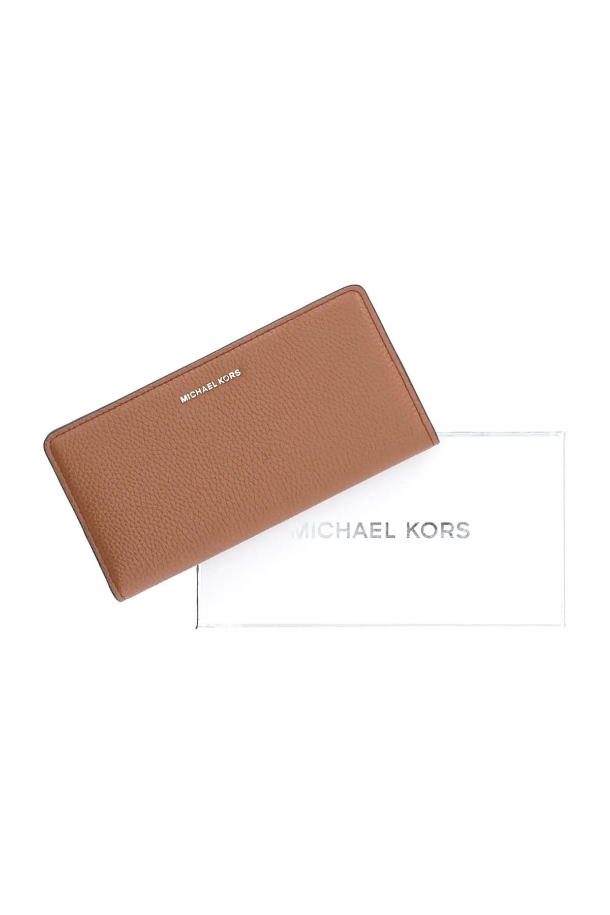 MICHAEL KORS ΠΟΡΤΟΦΟΛΙ BRYANT METAΛΛΙΚΟ LOGO ΤΑΜΠΑ