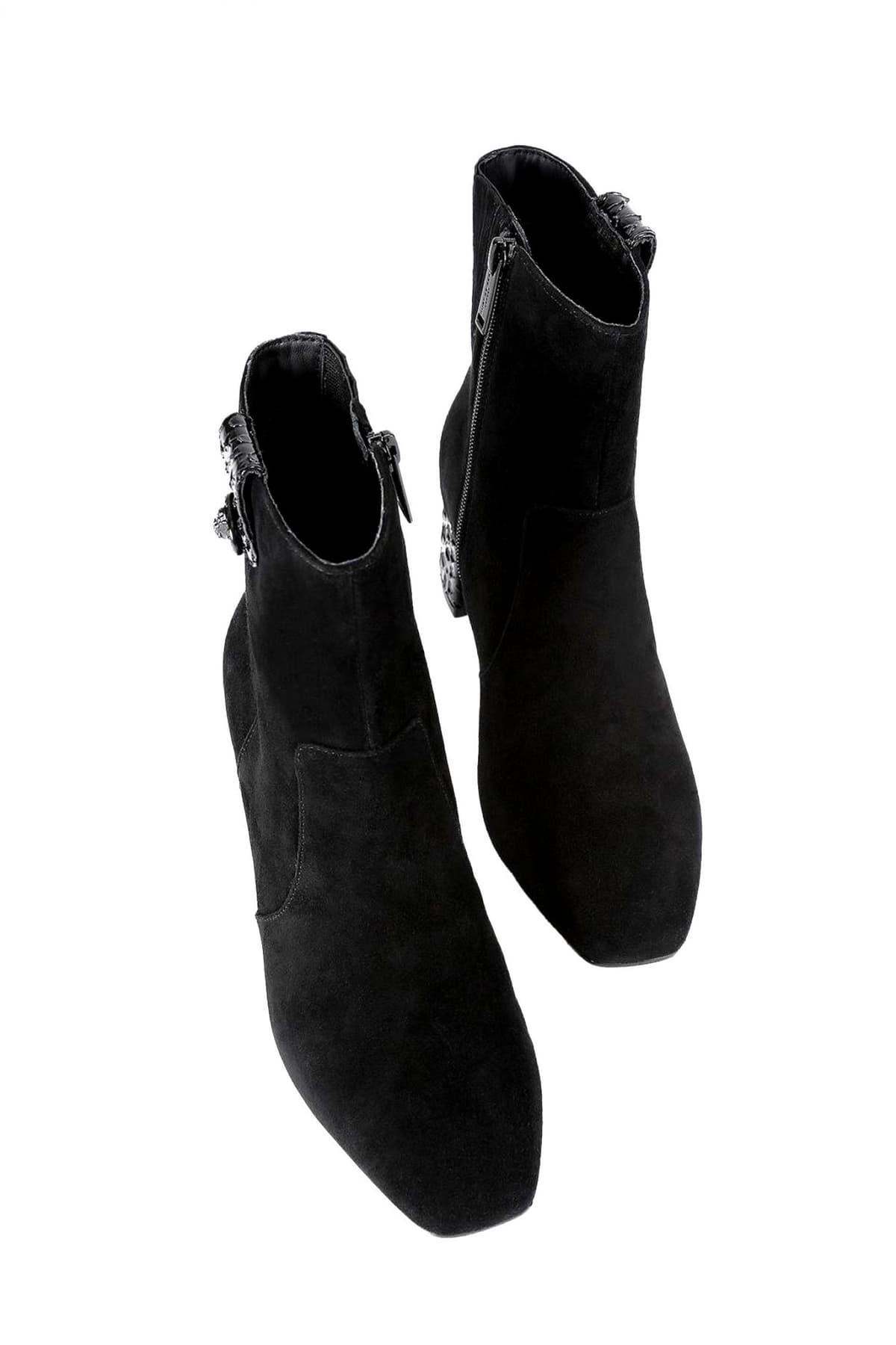 KURT GEIGER ΠΑΠΟΥΤΣΙΑ MΠΟΤAKIA CHELSEA TRIM ANKLE BOOT ΣΟΥΕΤ ΦΕΡΜΟΥΑΡ LOGO ΜΑΥΡΟ