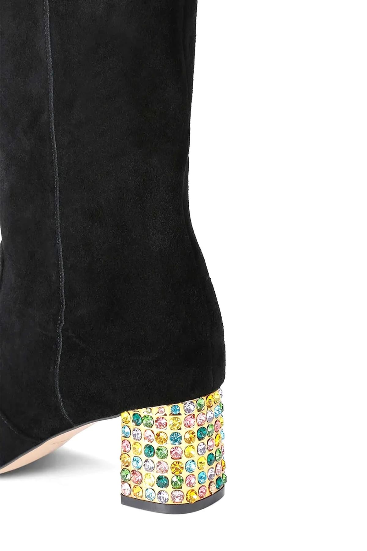 KURT GEIGER ΠΑΠΟΥΤΣΙΑ ΜΠΟΤΕΣ CHELSEA BLOCK OTK BOOT ΣΟΥΕΤ ΦΕΡΜΟΥΑΡ ΣΤΡΑΣ ΠΟΛΥΧΡΩΜΟ LOGO MAΥΡΟ