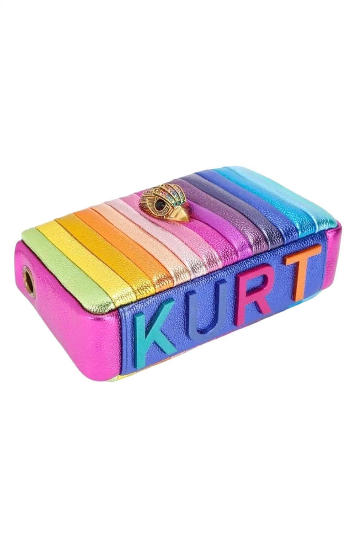 KURT GEIGER TΣΑΝΤΑ CROSSBODY KENSINGTON XBODY KURT Q ΑΛΥΣΙΔΑ LOGO METAΛΛΙΚΑ ΧΡΩΜΑΤΑ ΠΟΛΥΧΡΩΜΟ