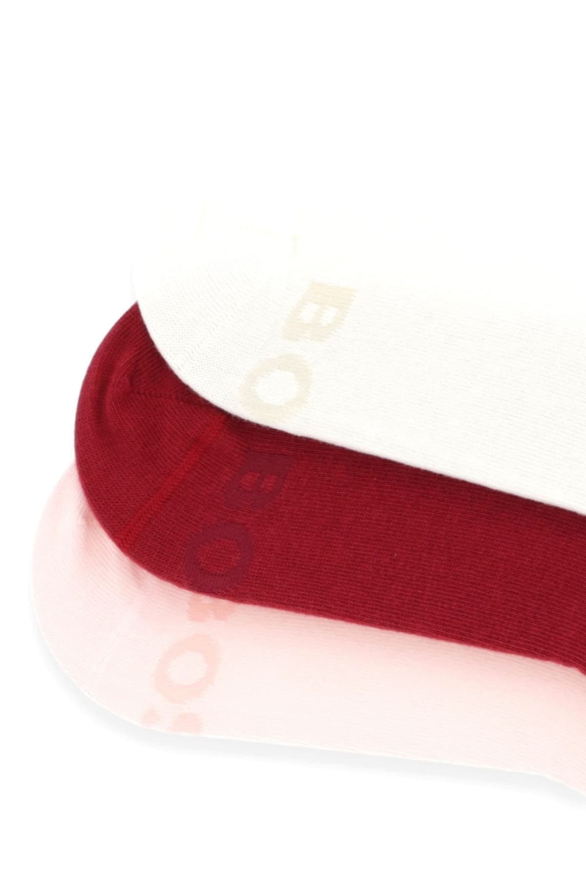 BOSS ΚΑΛΤΣΕΣ 3P AS LOGO CC W ΛΕΥΚΟ-ΜΠΟΡΝΤΩ-ΡΟΖ