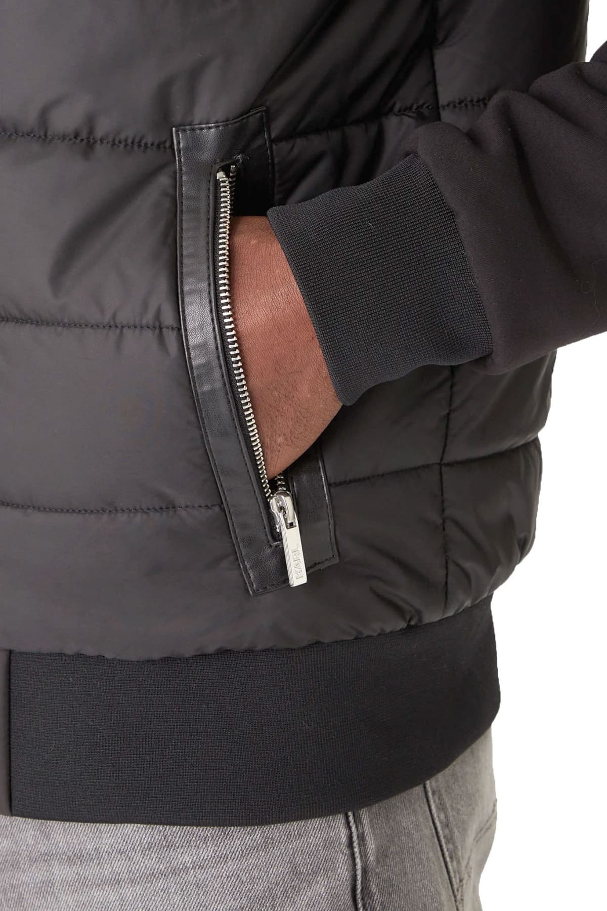 KARL LAGERFELD MΠΟΥΦΑΝΟΖΑΚΕΤΑ ΜΑΥΡΟ