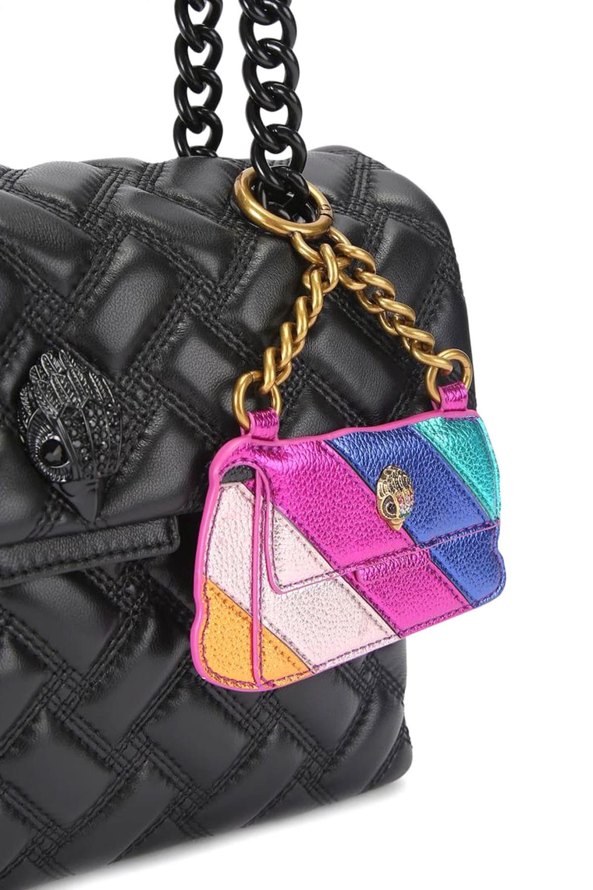 KURT GEIGER ΜΠΡΕΛΟΚ KENSINGTON KEYRING ΜΕΤΑΛΛΙΚΑ ΧΡΩΜΑΤΑ LOGO ΠΟΛΥΧΡΩΜΟ