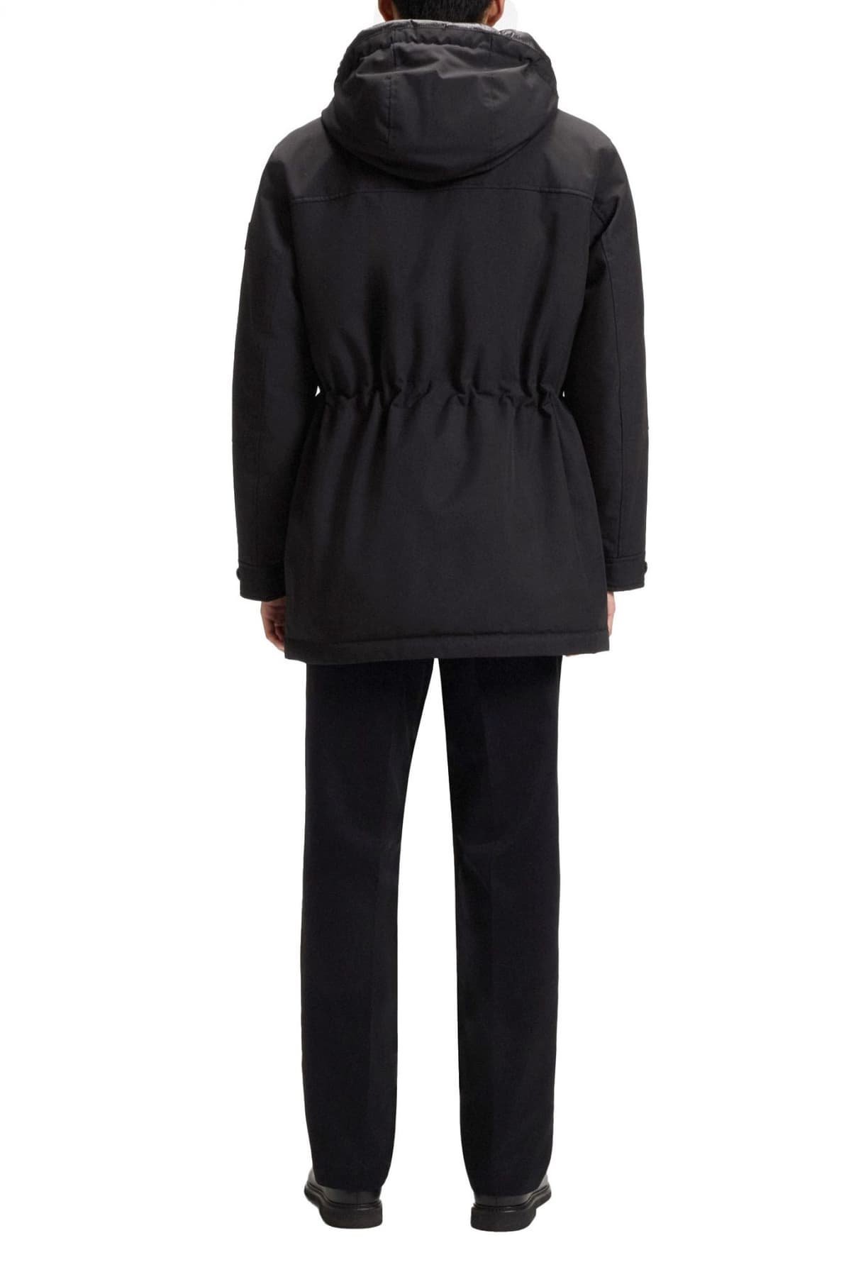 BOSS ΜΠΟΥΦΑΝ JACKET HOODIE H-DETONI ΜΑΥΡΟ