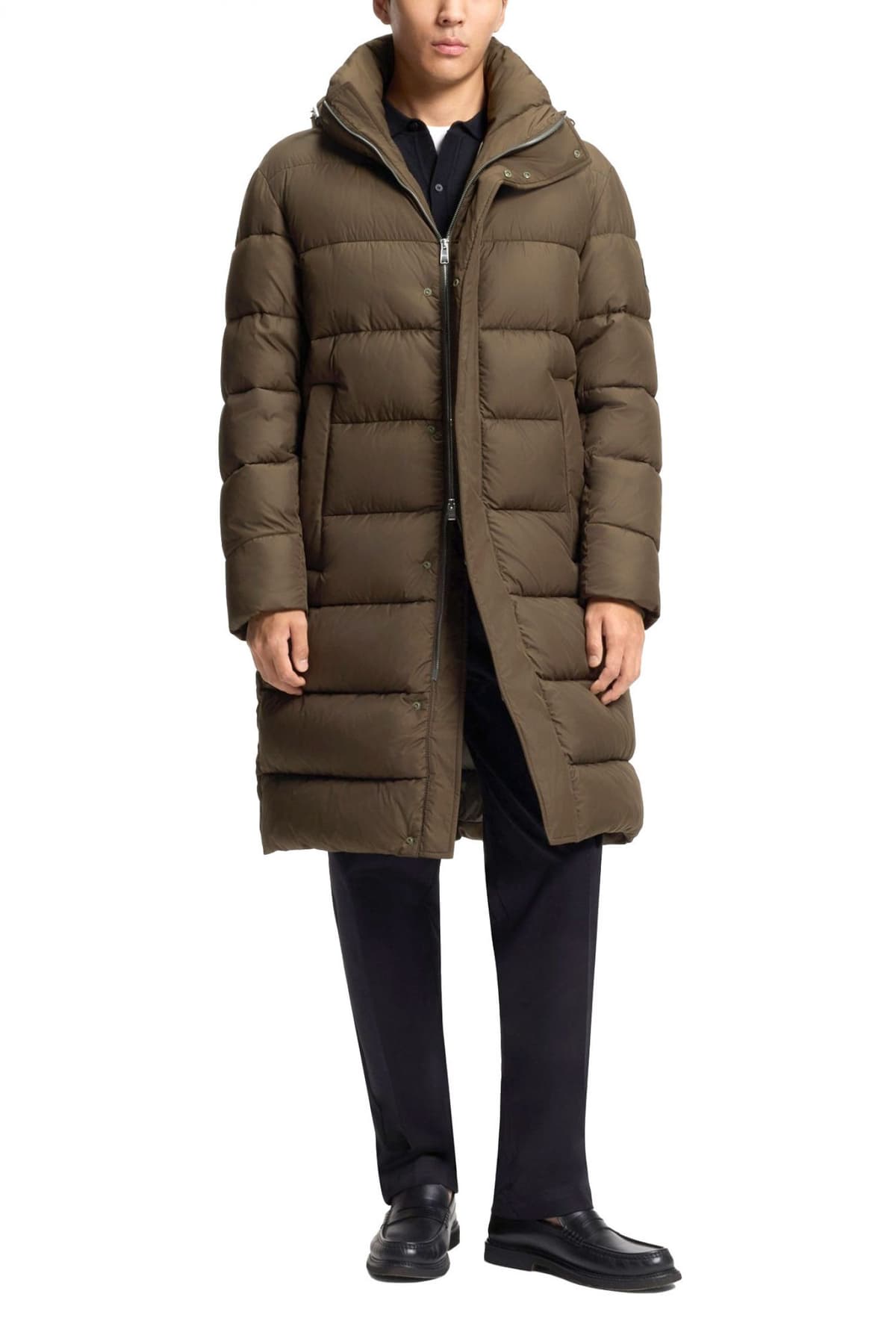 BOSS ΜΠΟΥΦΑΝ PUFFER H-CENUTO HOODIE ΧΑΚΙ