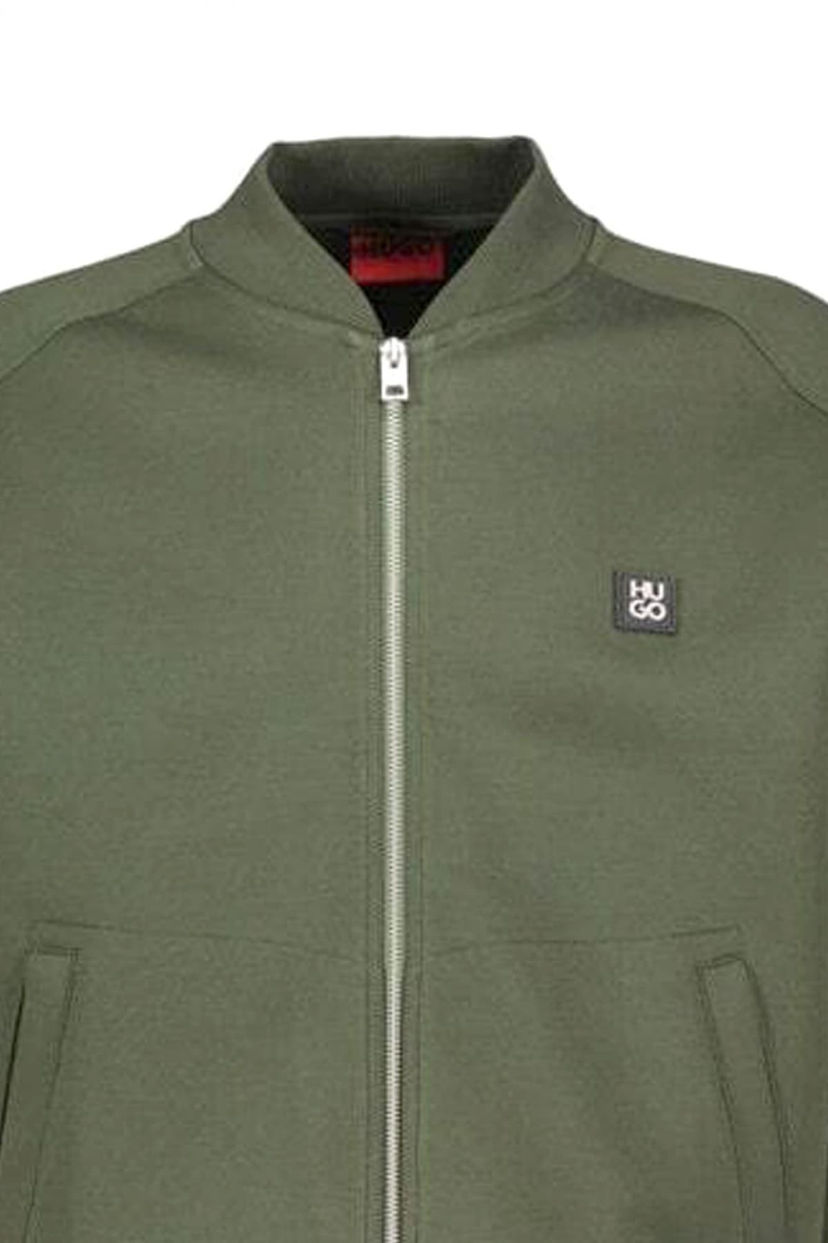 HUGO ΦΟΥΤΕΡ ZIPHOOD DARGENZIP LOGO ΜΕΤΑΛΛΙΚΟ ΧΑΚΙ