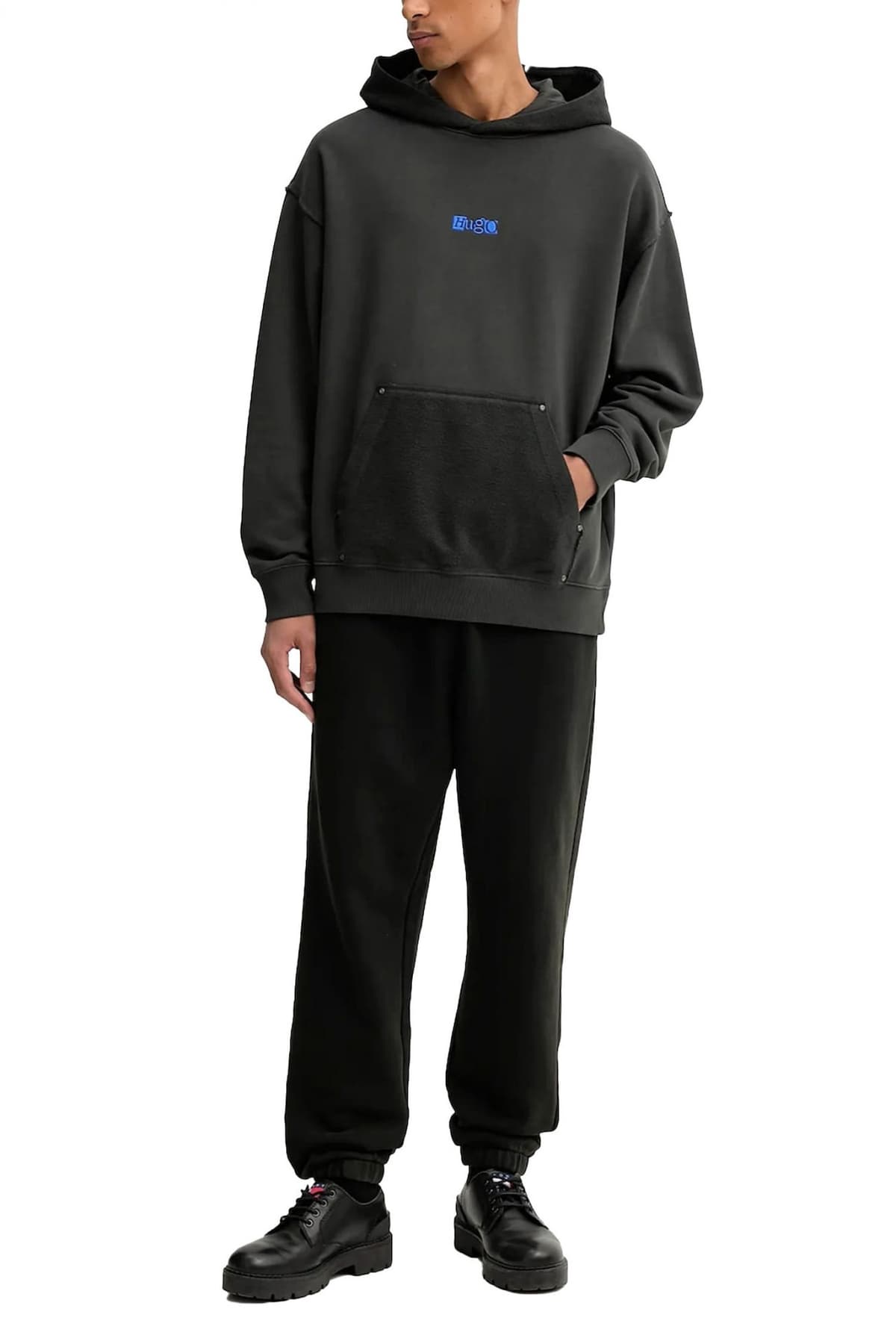 HUGΟ BLUE ΦΟΥΤΕΡ HOODIE NASDI ΜΑΥΡΟ